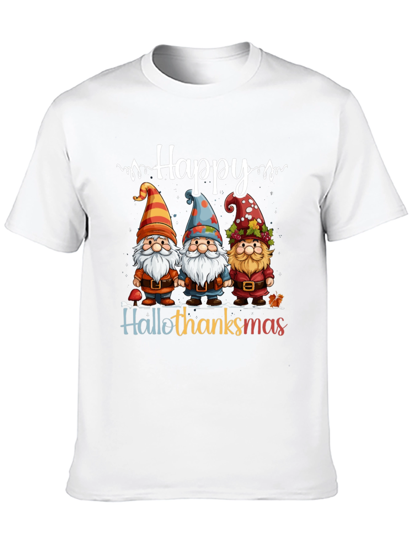 Happy Hallothanksmas Gnome T-Shirt