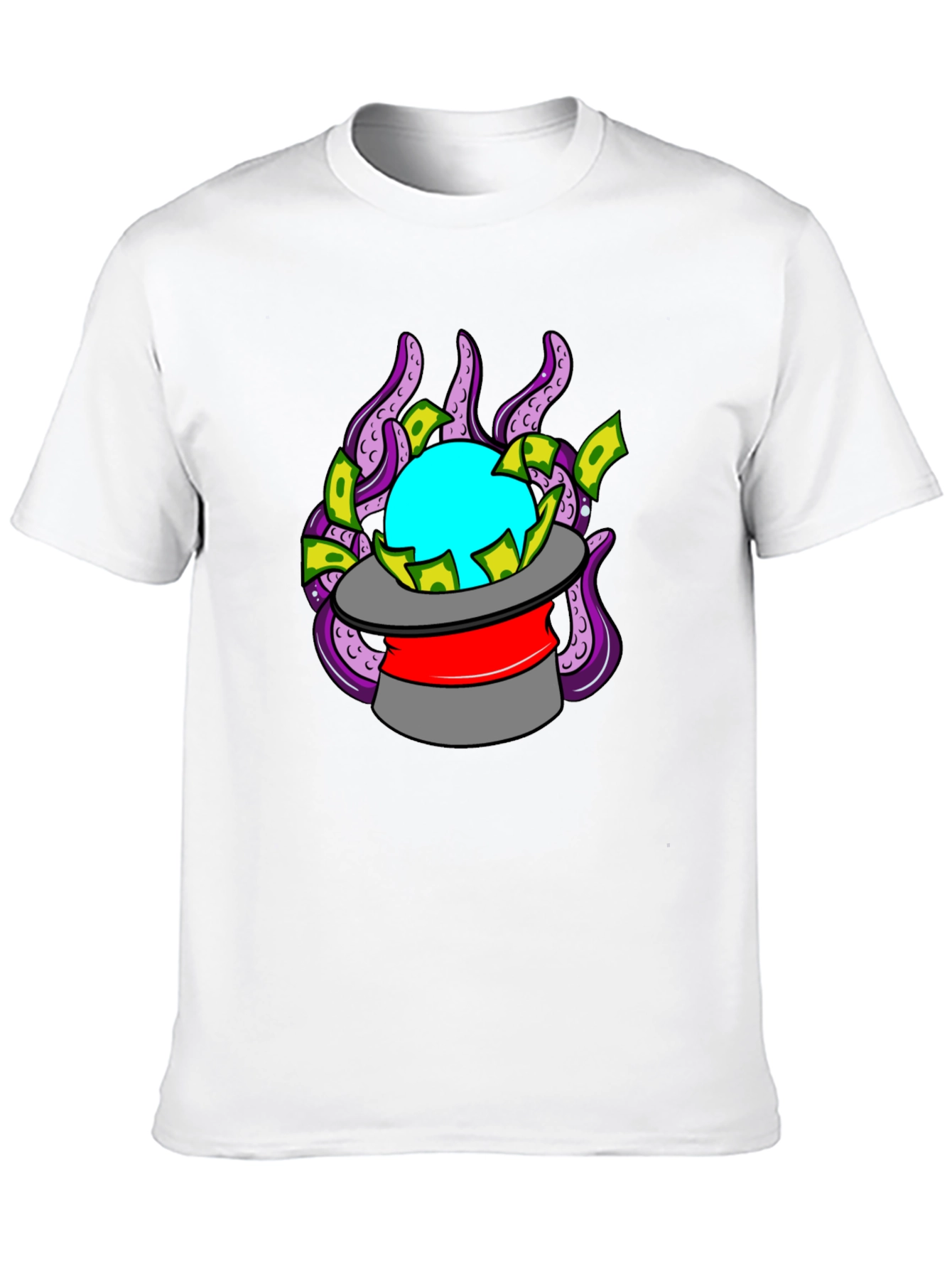 Mystic Octopus Magic Hat Graphic Tee