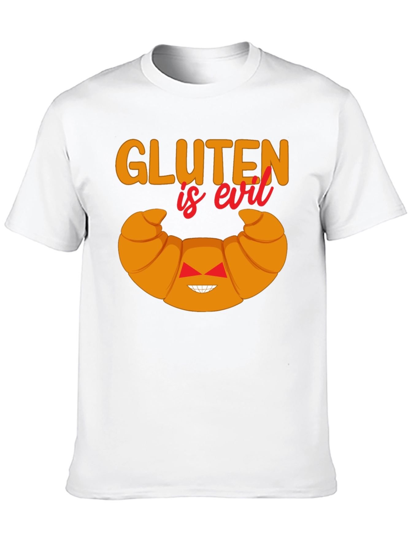Gluten is Evil Funny T-Shirt