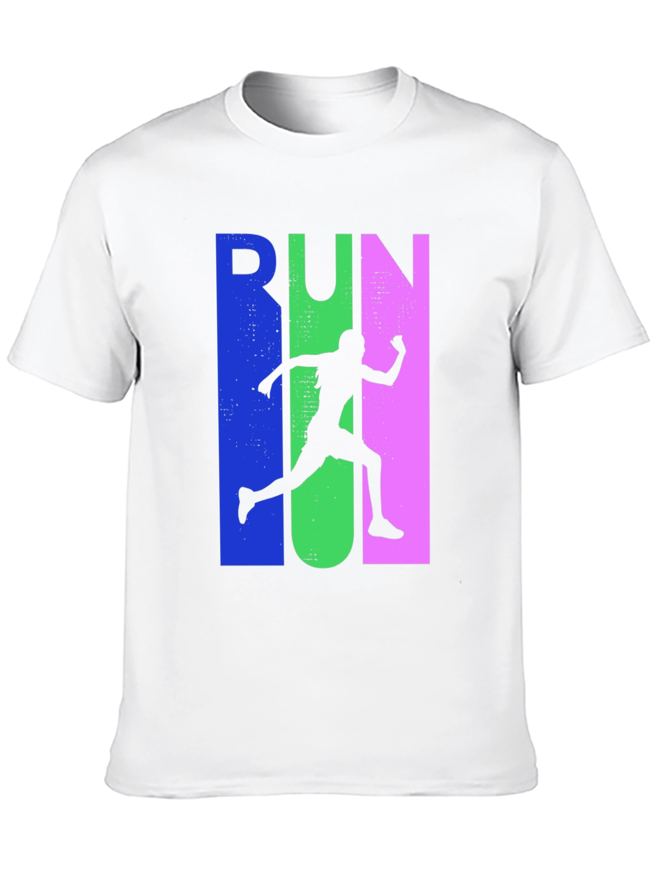 Run Silhouette Graphic Tee - Sporty Casual Style