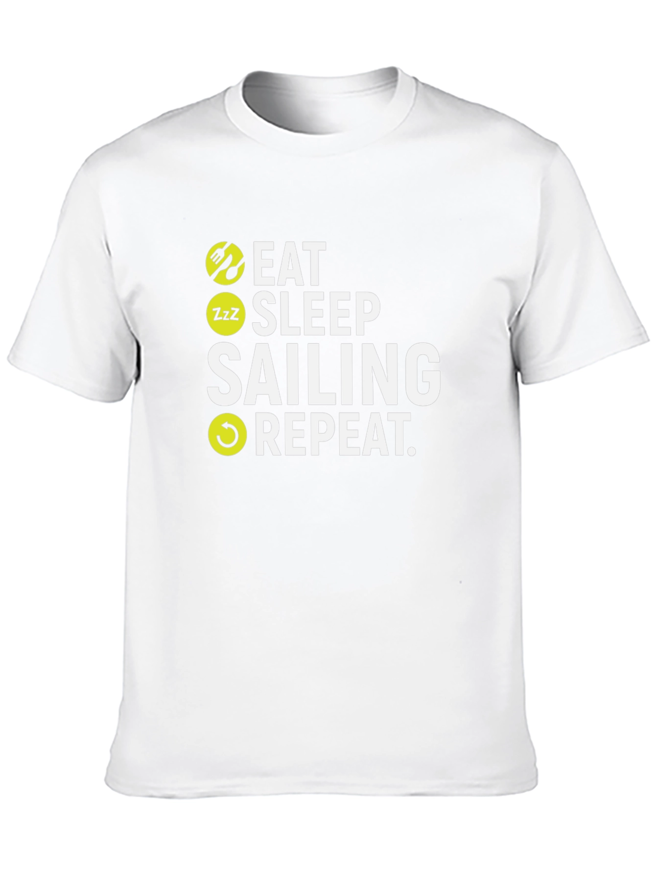 Eat Sleep Sailing Repeat Graphic T-Shirt