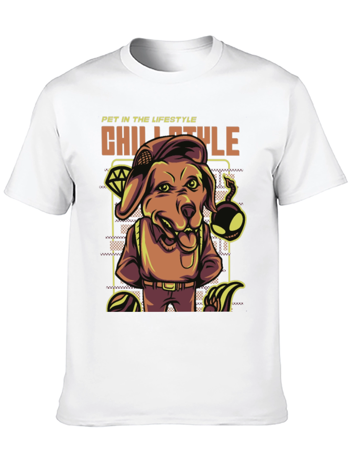 Chill Style Dog Graphic T-Shirt