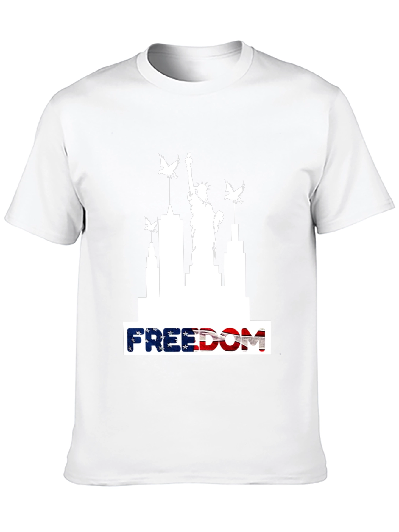 Freedom Skyline Tee - Patriotic USA Shirt