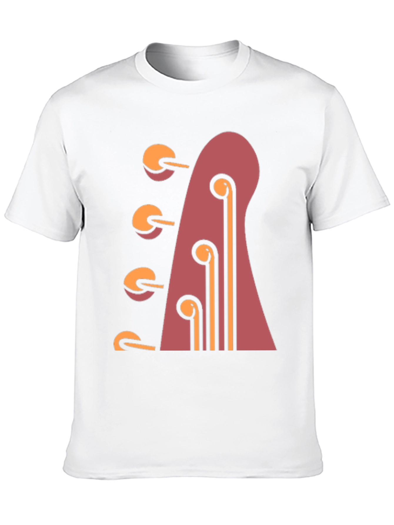 Guitar Headstock Graphic Tee - Black