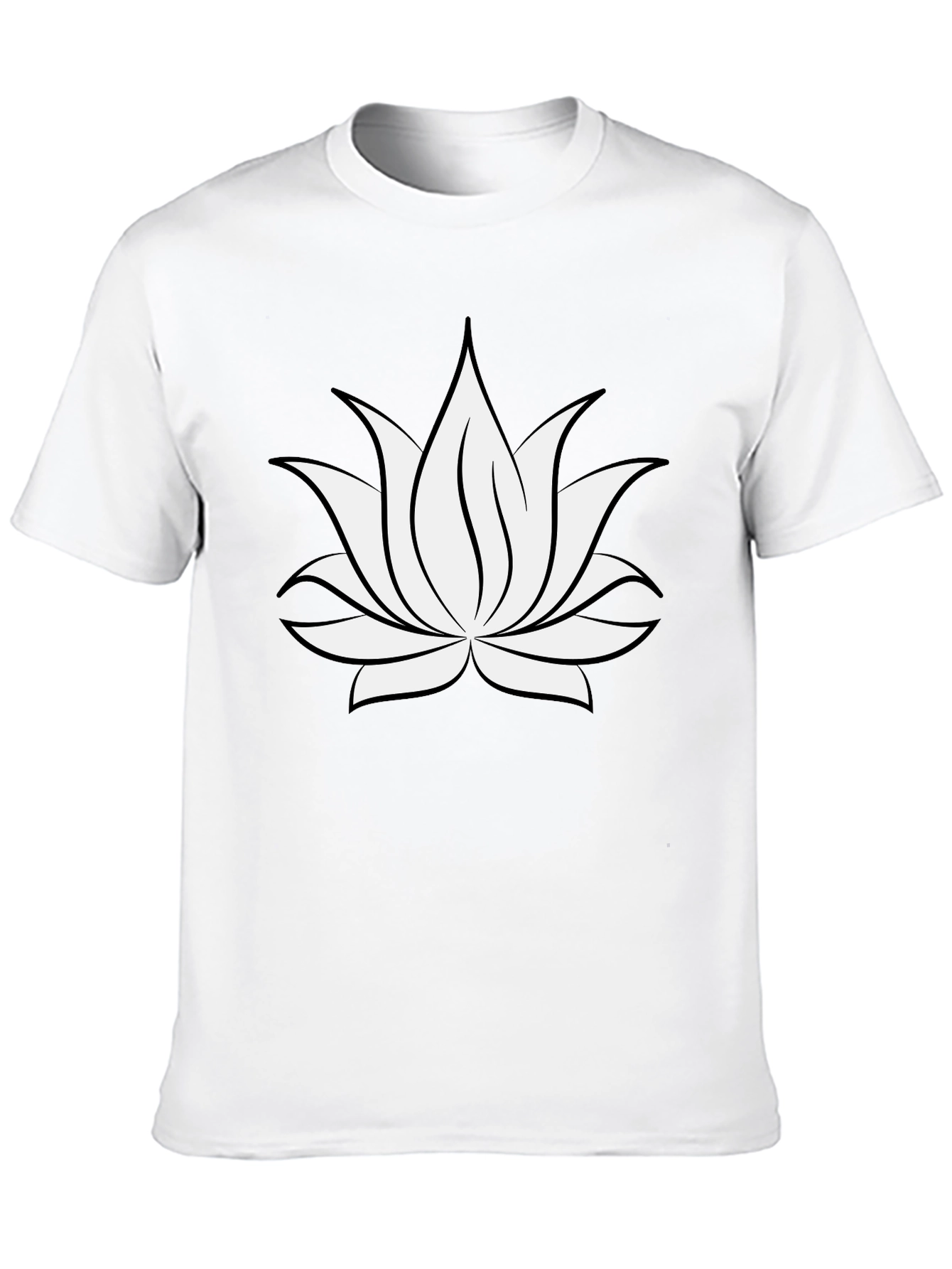Lotus Flower Graphic T-Shirt - Soft Cotton Blend
