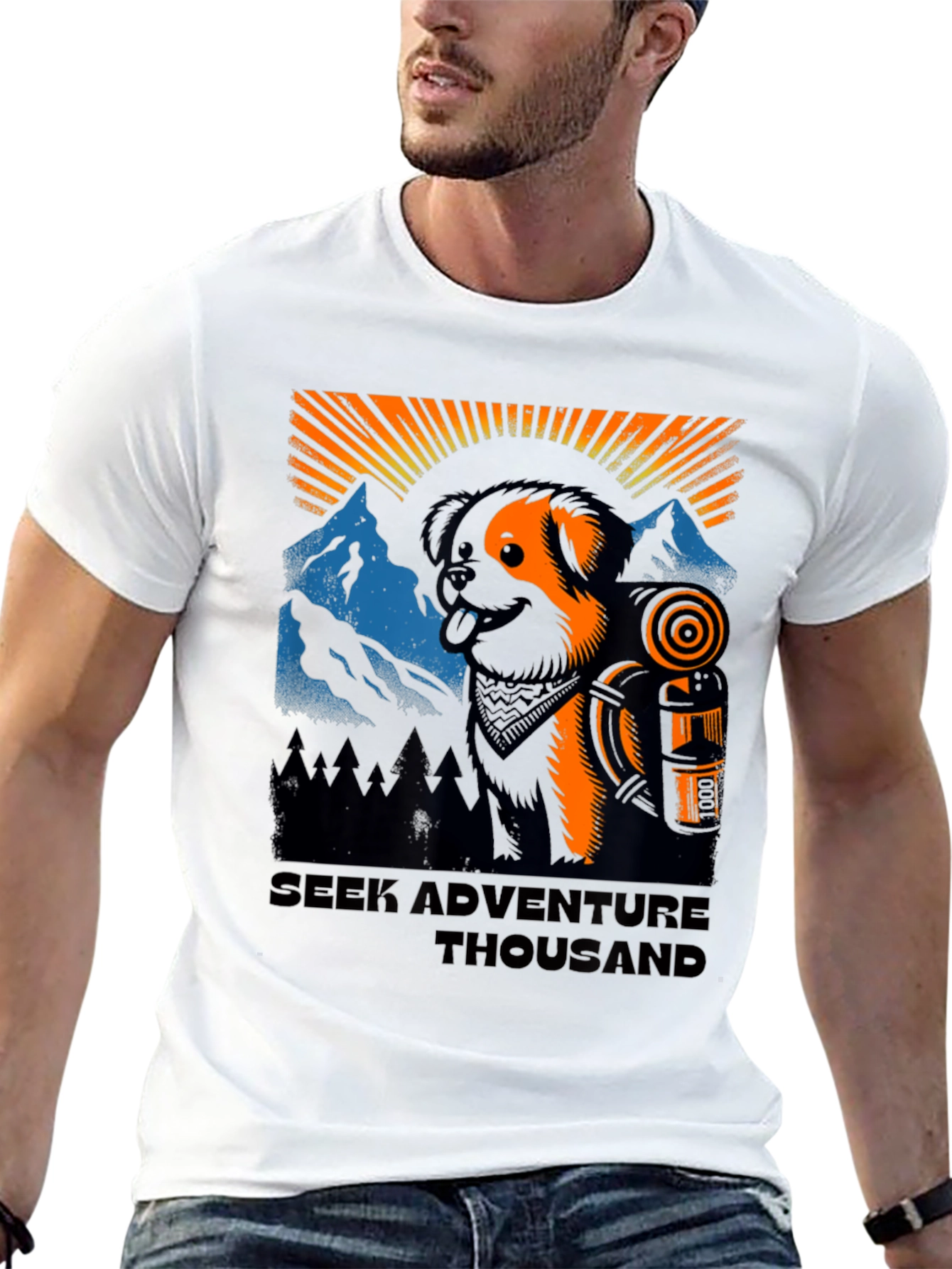 Adventure Dog Graphic Tee - Unisex Hiking Shirt