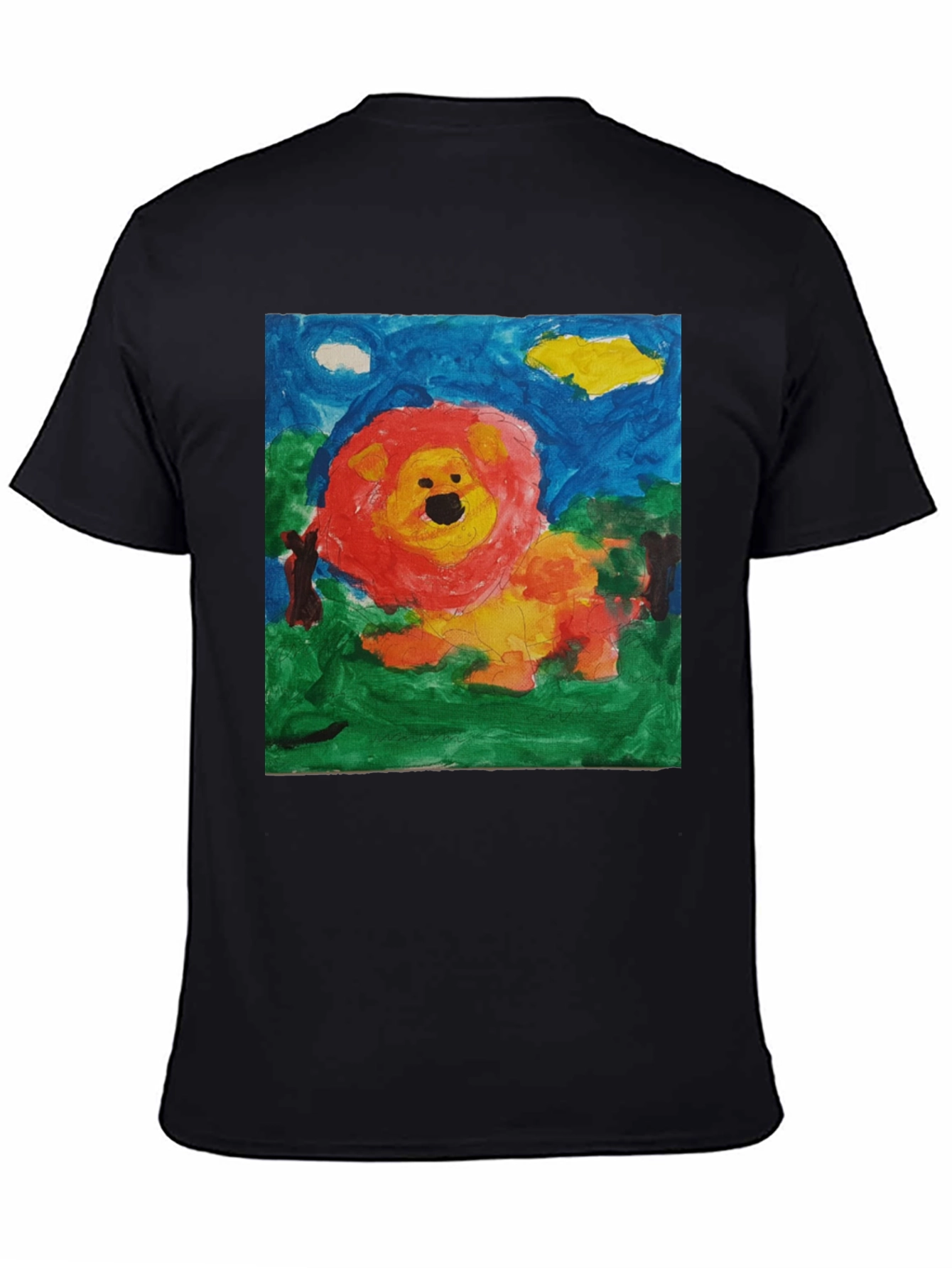 Lion Painting Tee - Unique Art Shirt