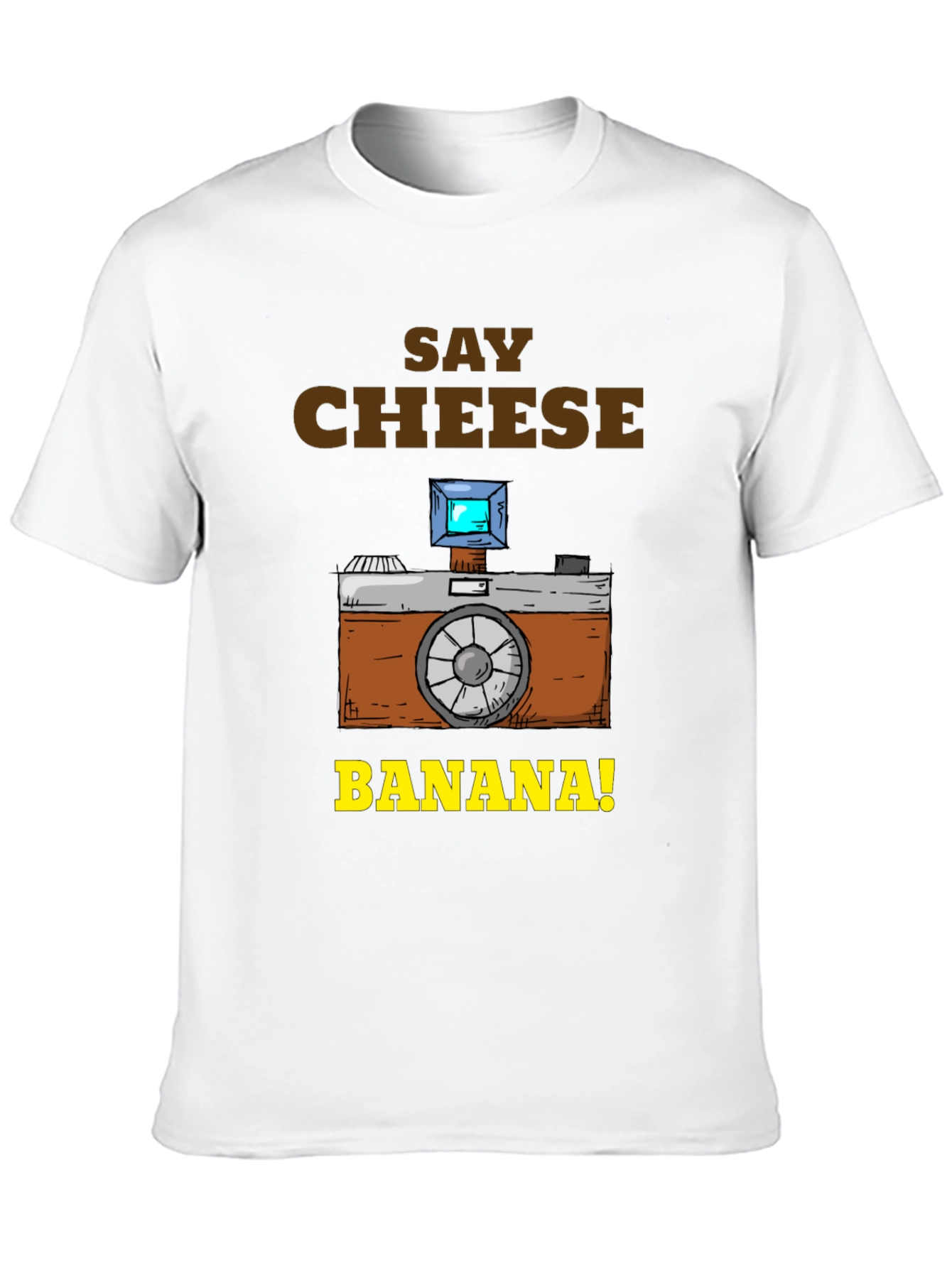 Say Cheese Banana T-Shirt - Funny Camera Graphic Tee