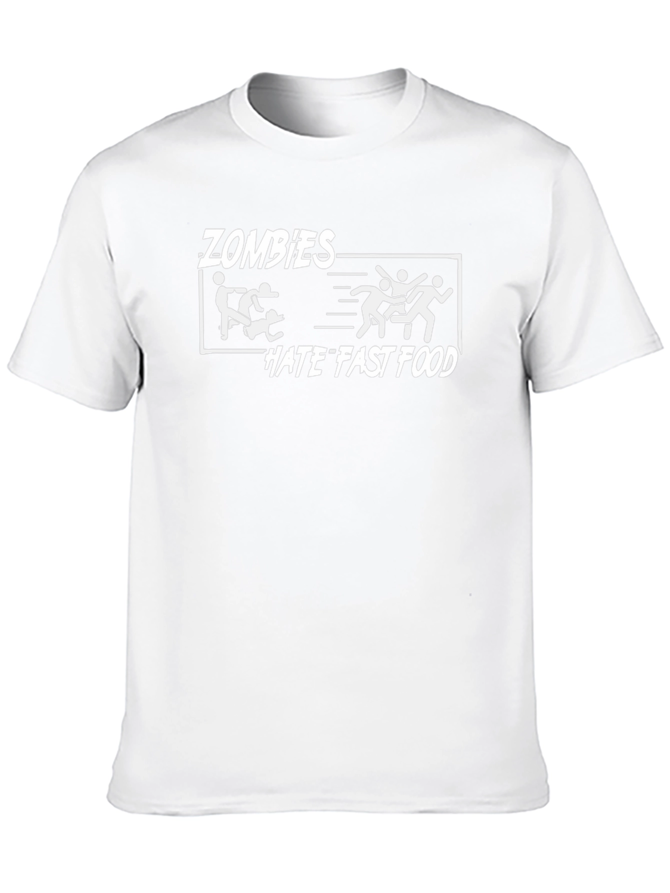 Zombies Hate Fast Food Graphic T-Shirt