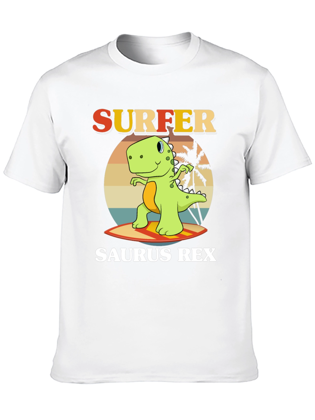Surfer Saurus Rex Graphic T-Shirt