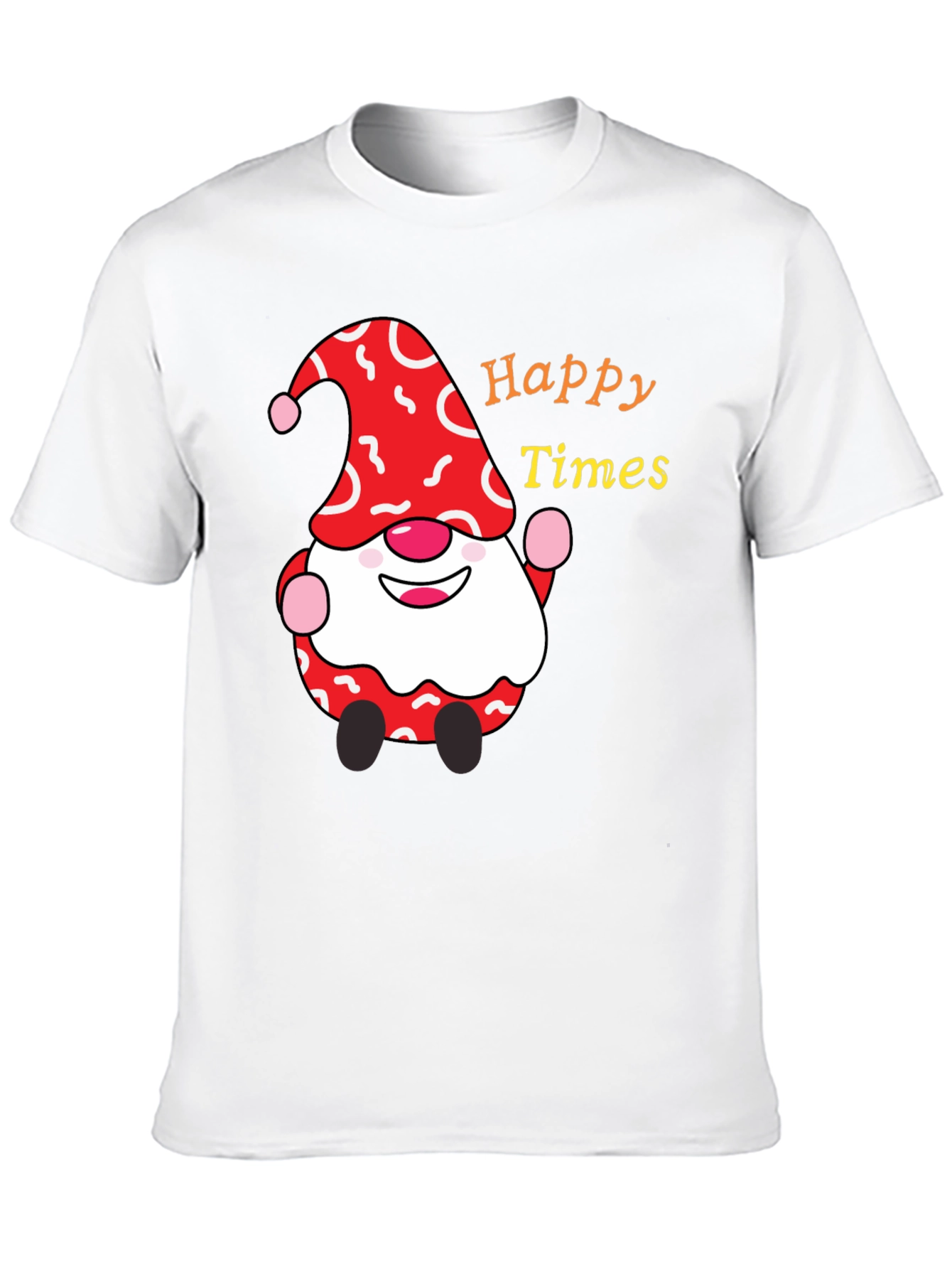 Happy Times Gnome T-Shirt - Festive Holiday Apparel