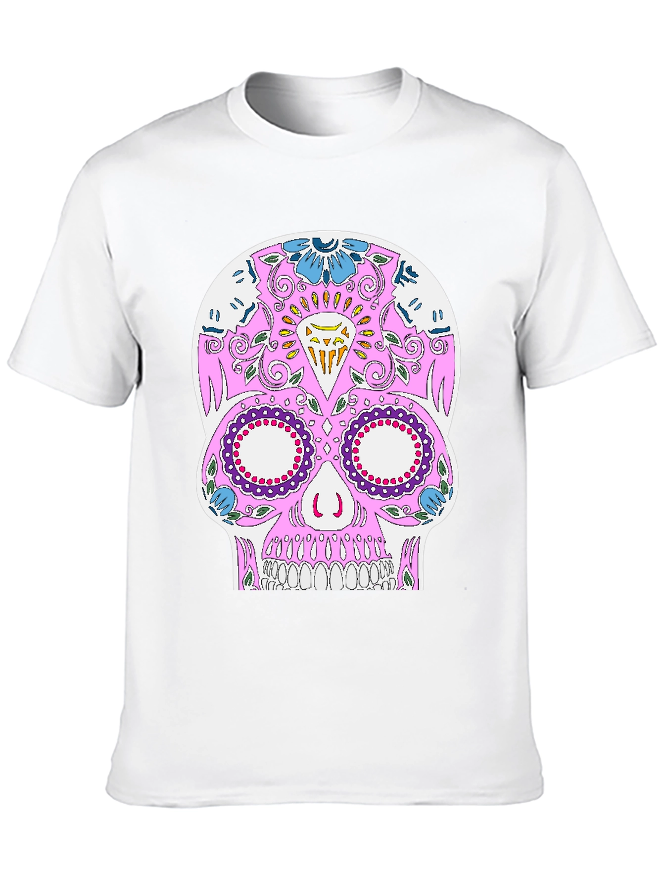 Sugar Skull Graphic Tee - Black