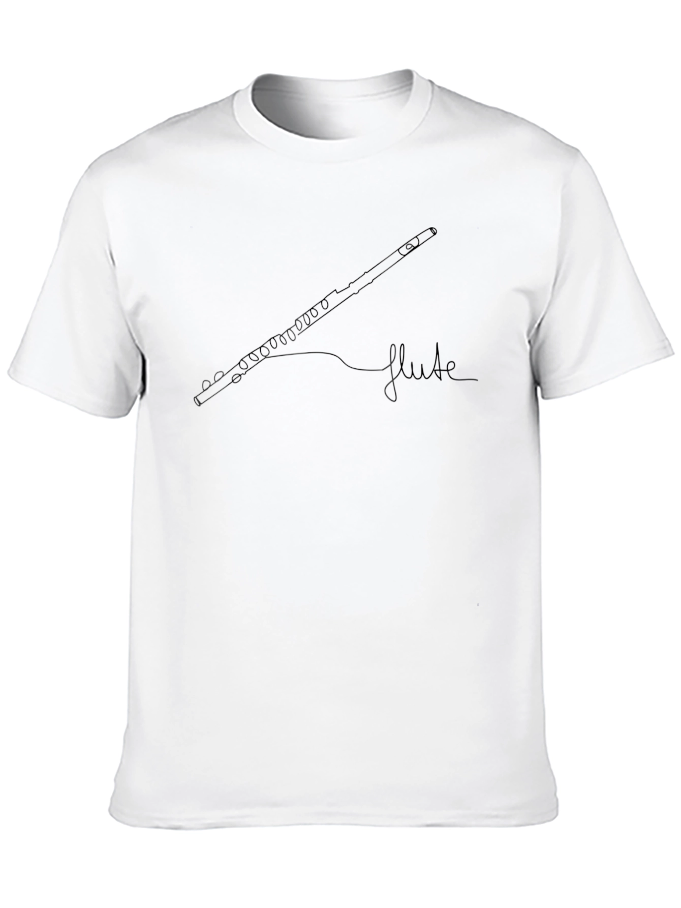 Flute Graphic T-Shirt - Musical Instrument Tee