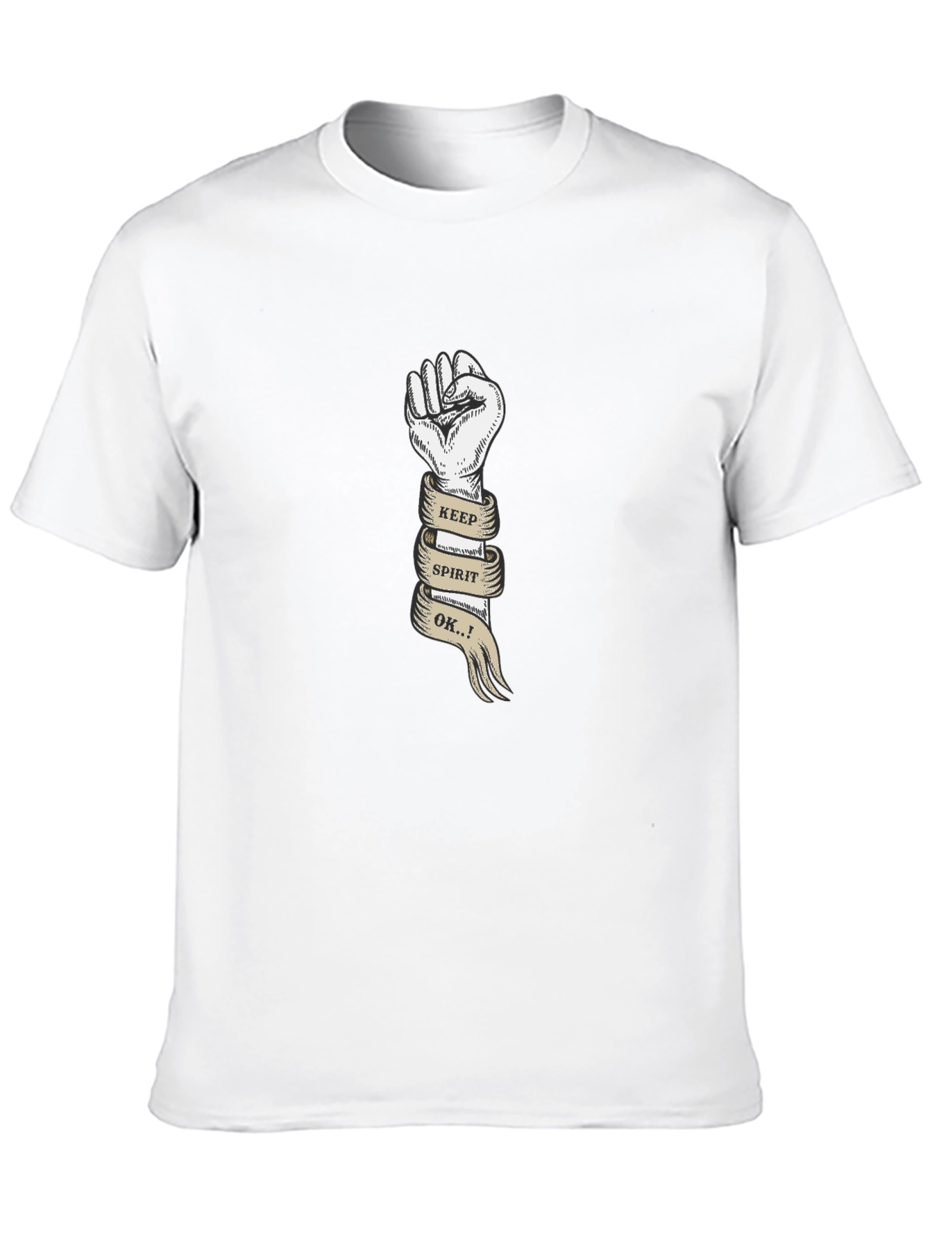 Keep Spirit OK Tee - Empowering Graphic T-Shirt