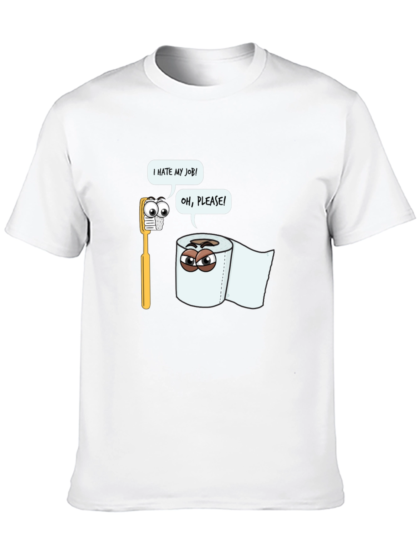 Funny Toilet Paper vs Toothbrush T-Shirt