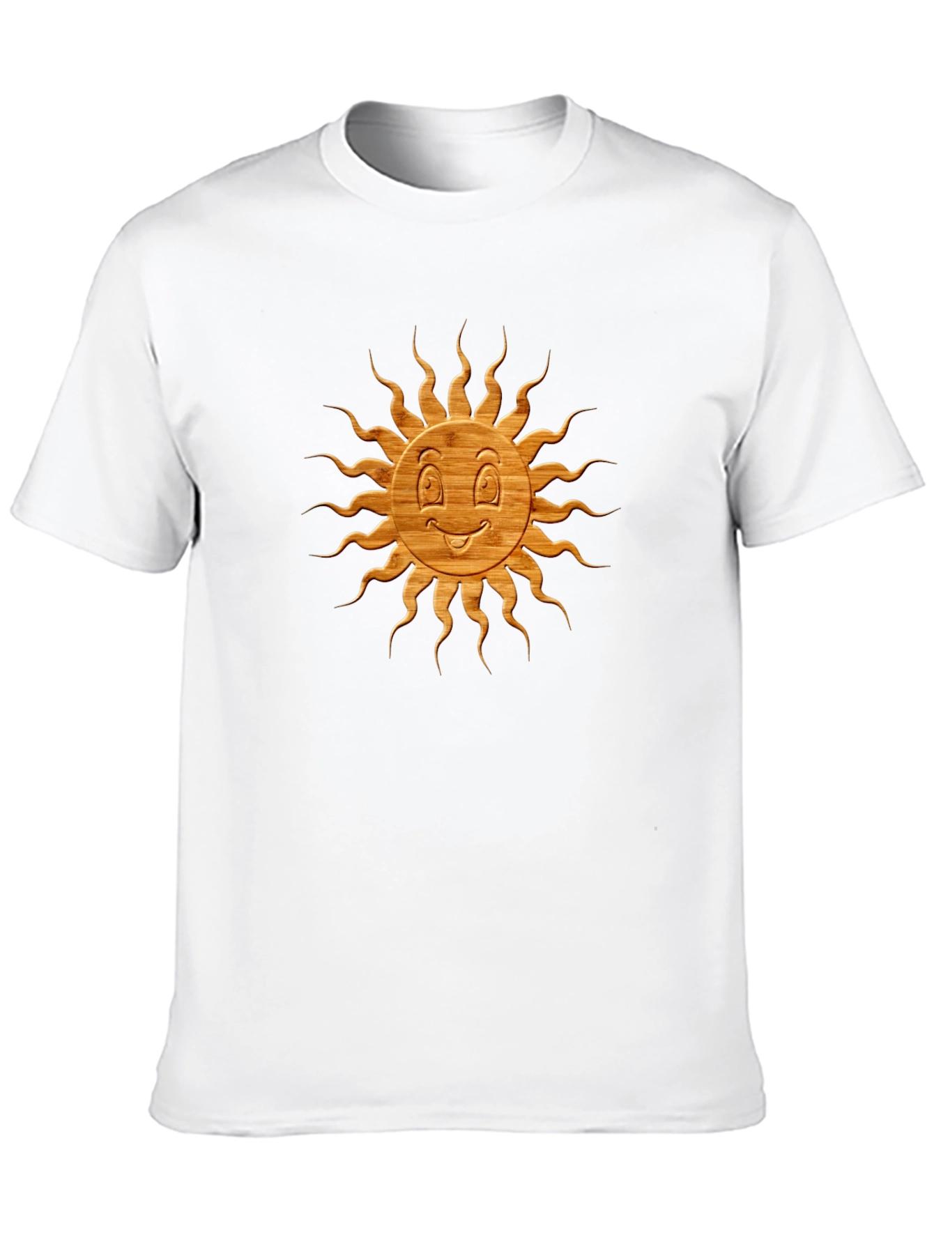 Smiling Sun Graphic Tee - Black Cotton Blend