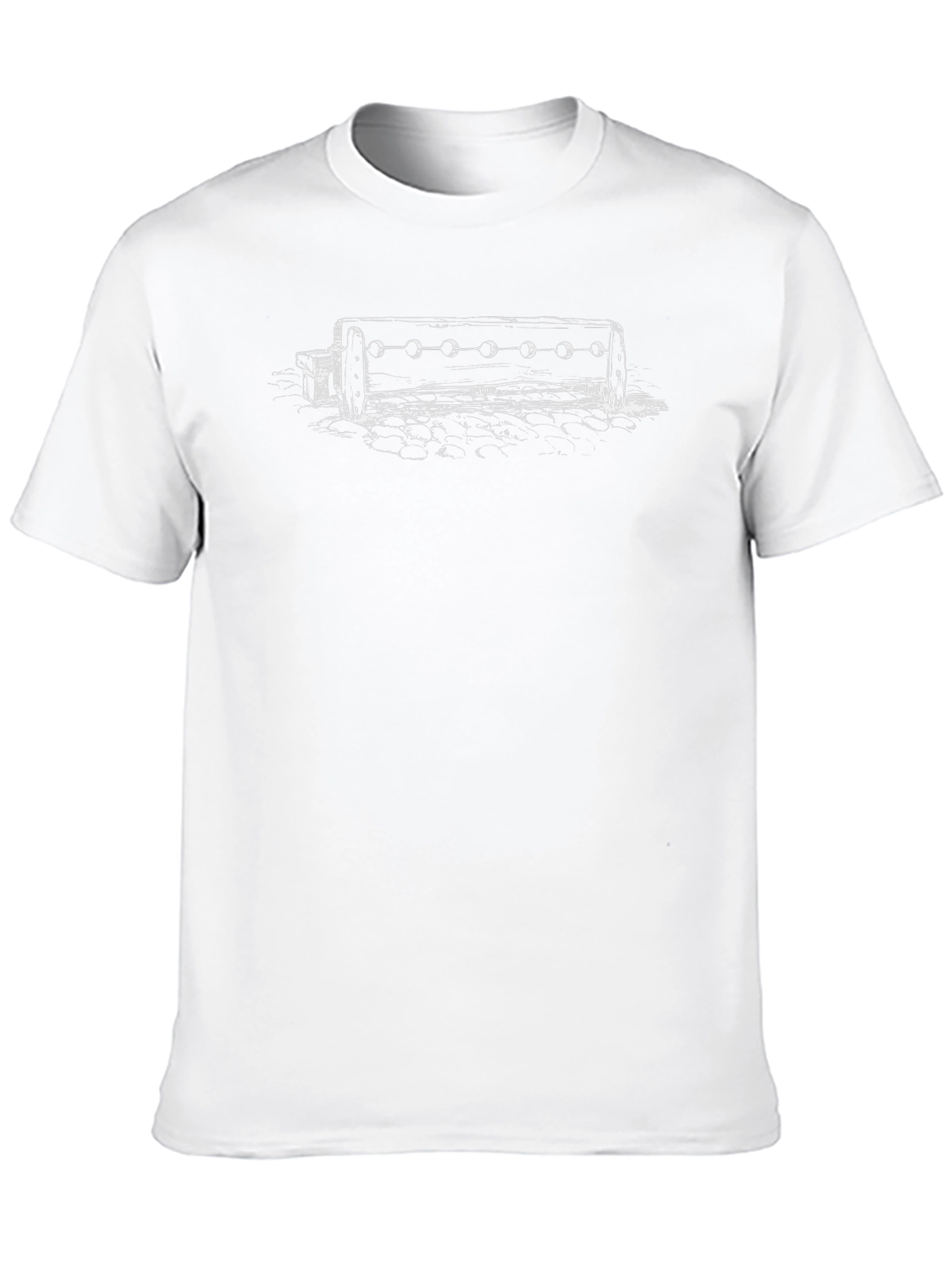 Black T-Shirt with Moon Phase Illustration