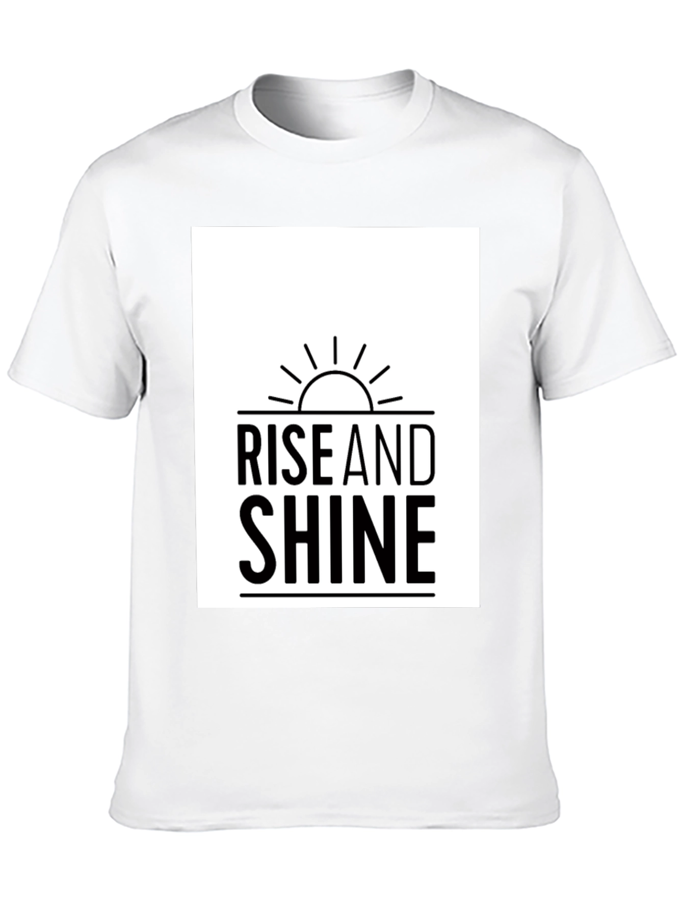 Rise and Shine Graphic Tee - Black Casual T-Shirt