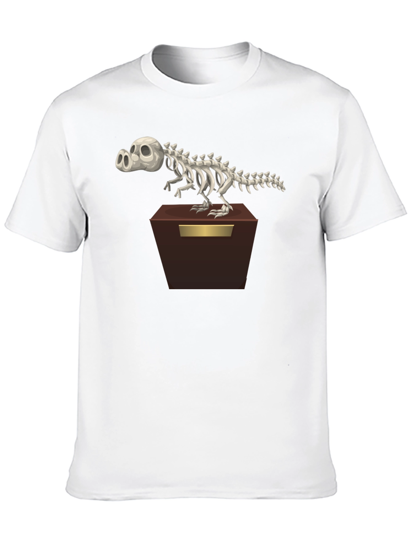 Cartoon Dino Skeleton T-Shirt