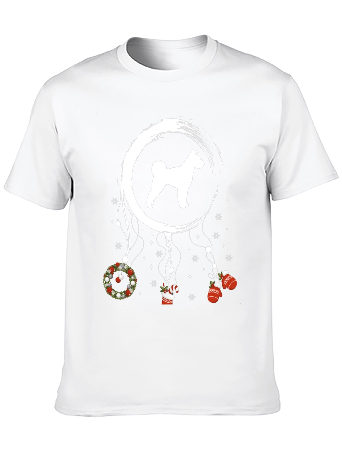 Festive Dog Dreamcatcher Graphic Tee