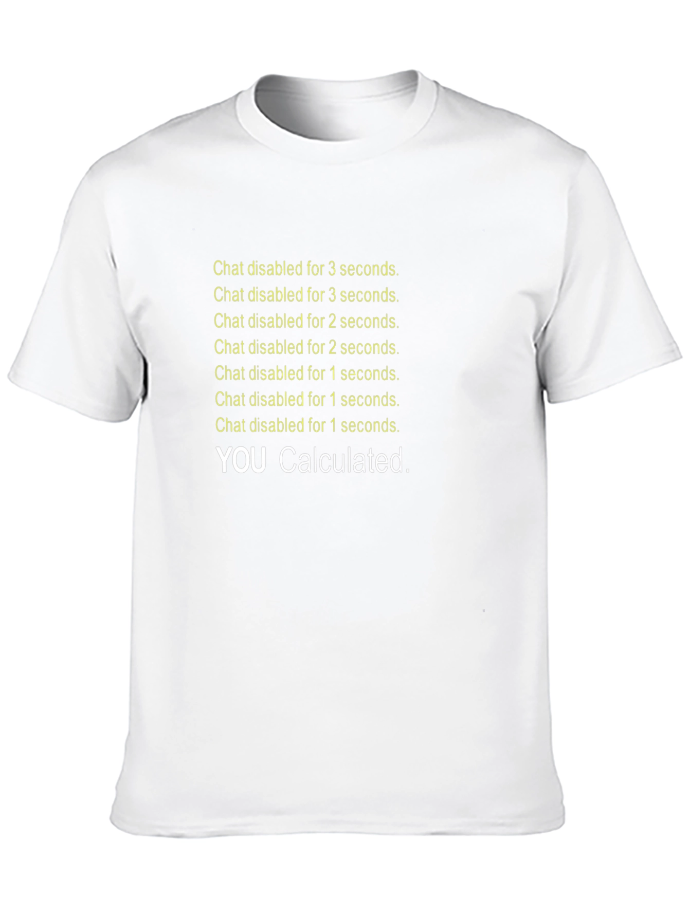 Chat Disabled T-Shirt - Rocket League Inspired