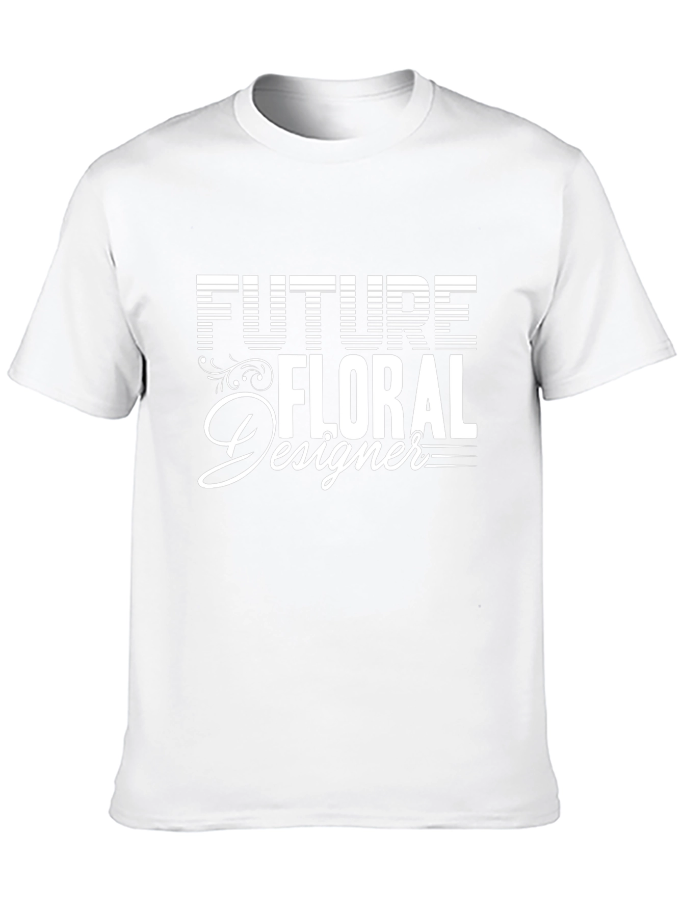 Future Floral Designer Black Graphic Tee