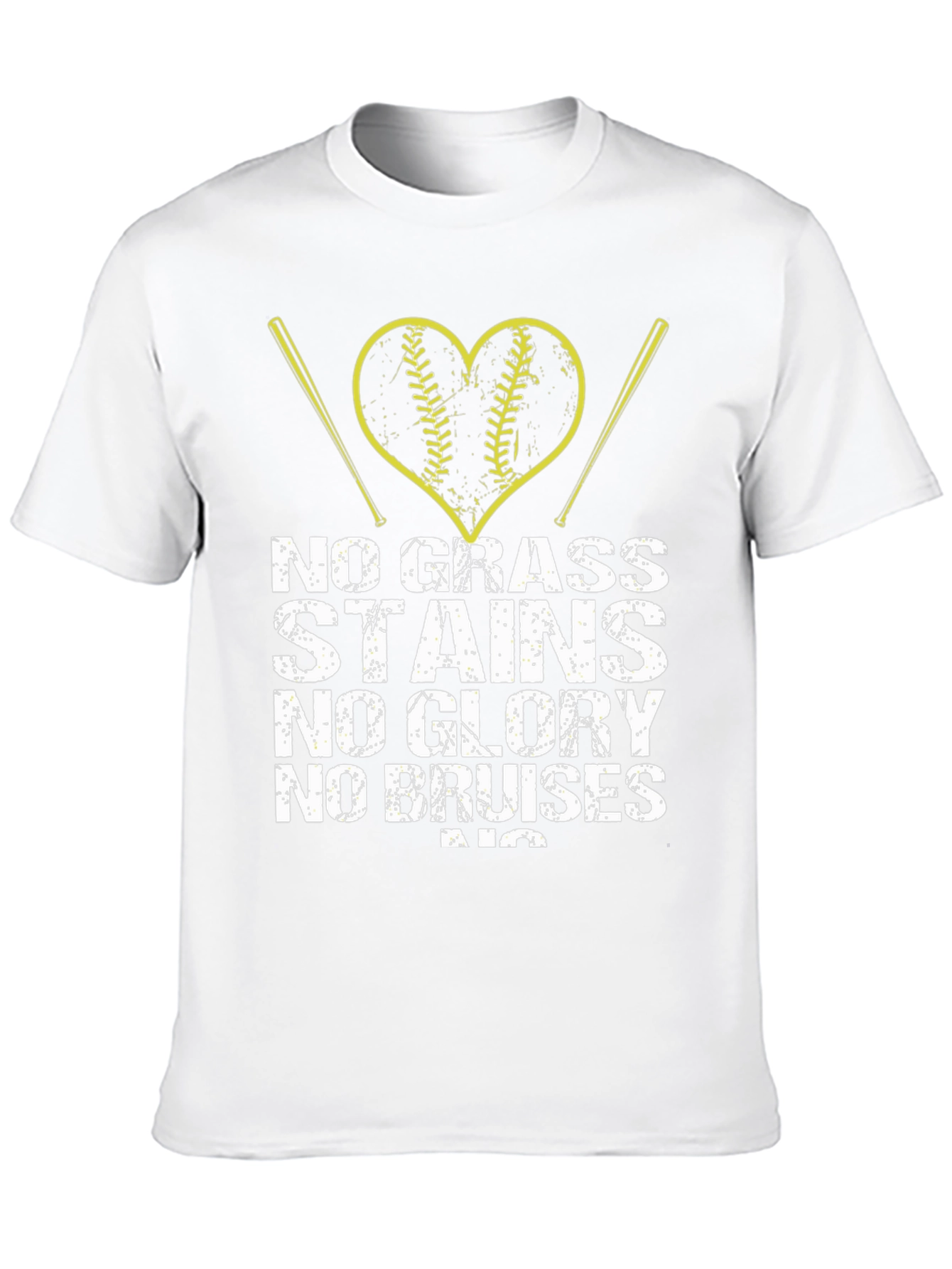 No Grass Stains No Glory Baseball T-Shirt