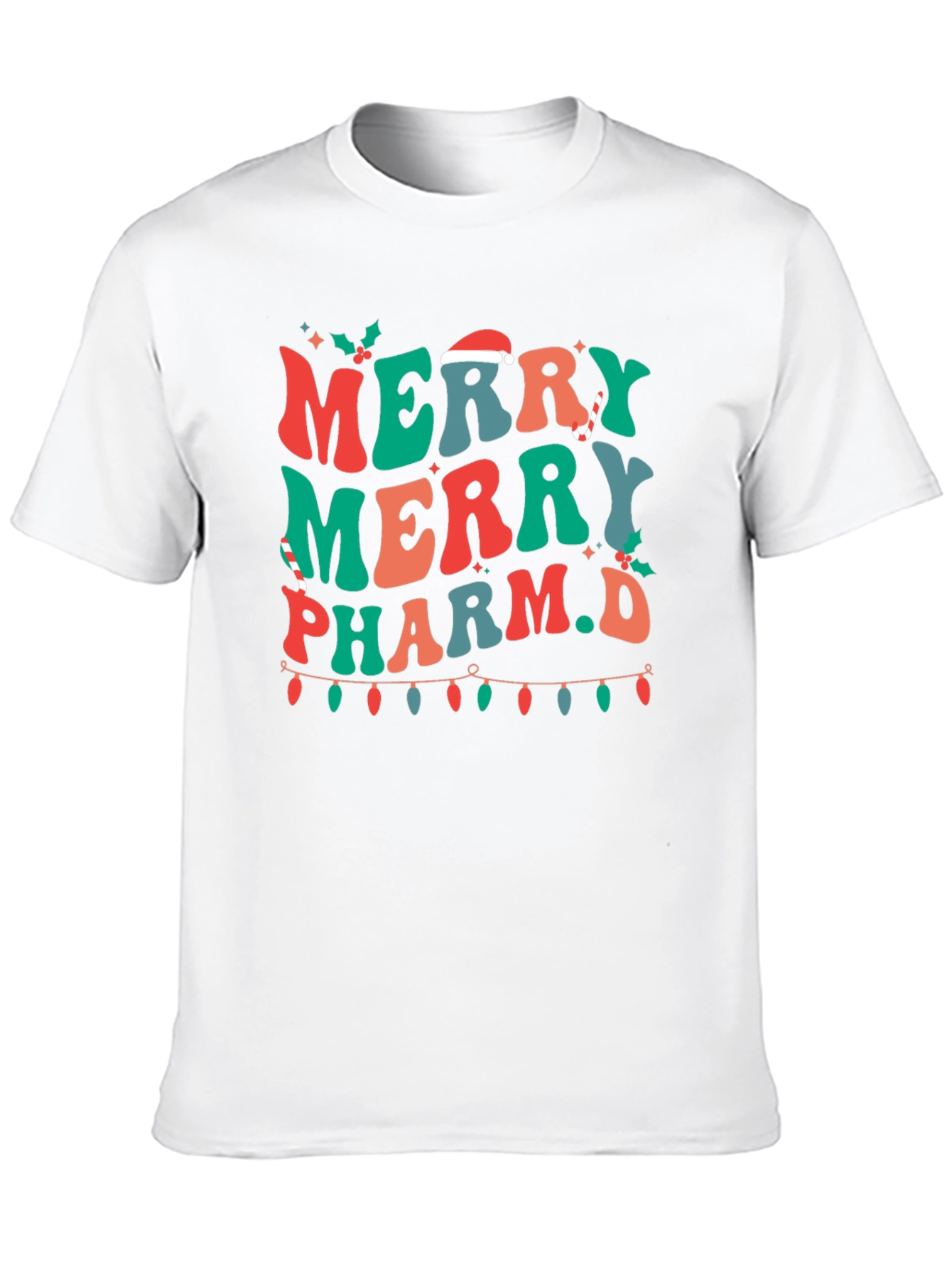 Merry Pharm.D Christmas Holiday Graphic Tee