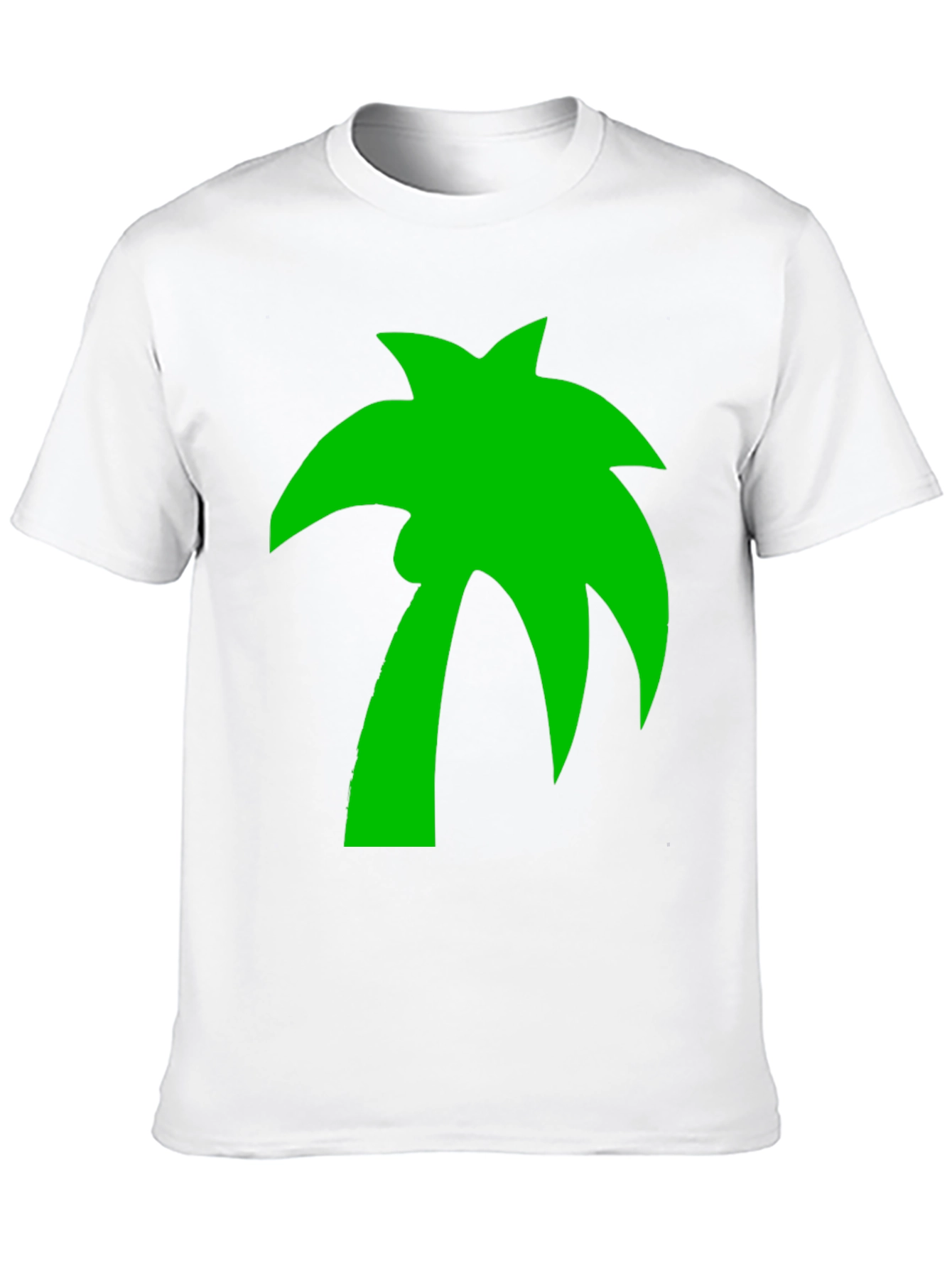 Tropical Palm Tree Graphic Tee - Black