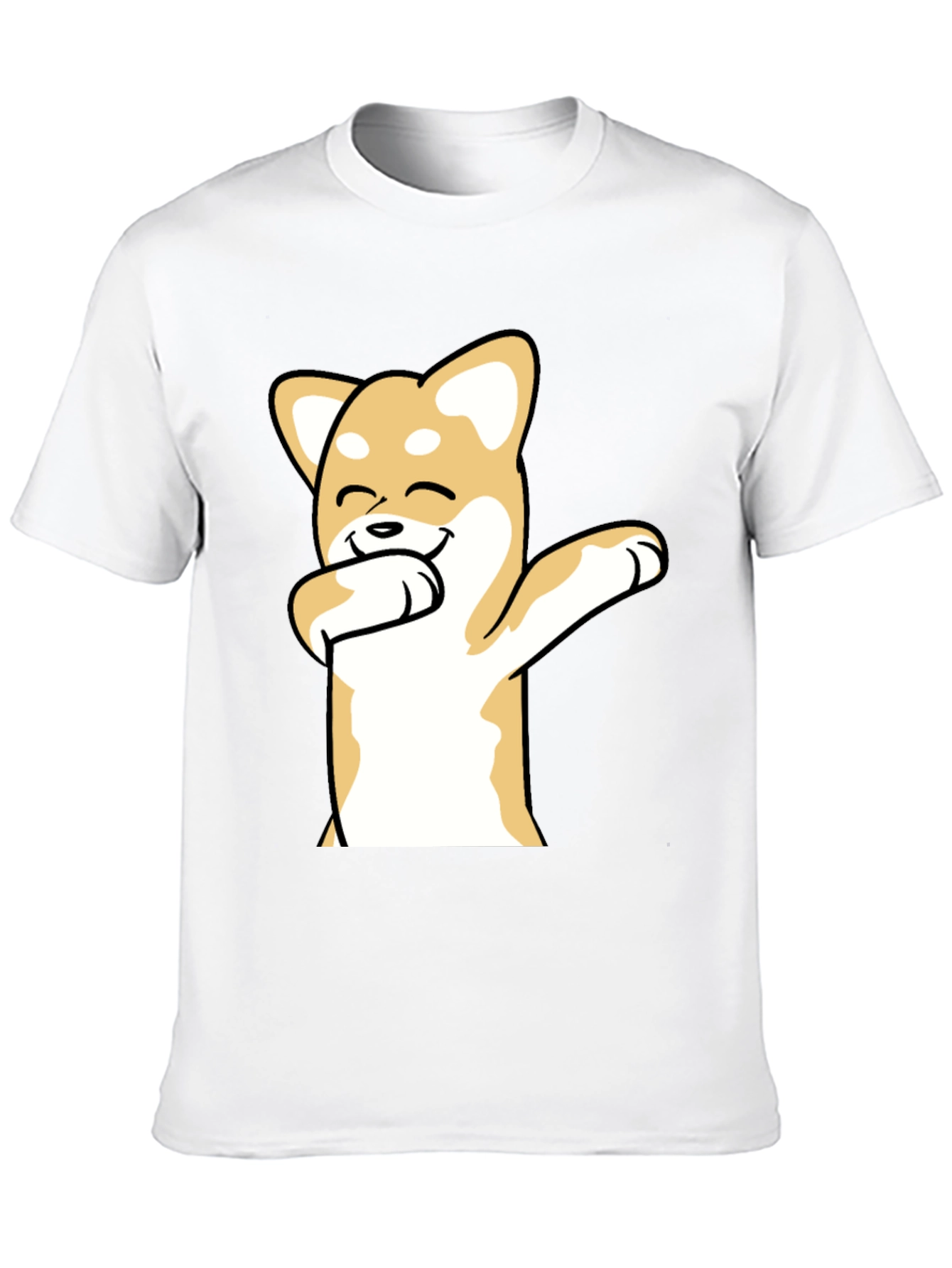 Dabbing Doge Graphic Tee - Black