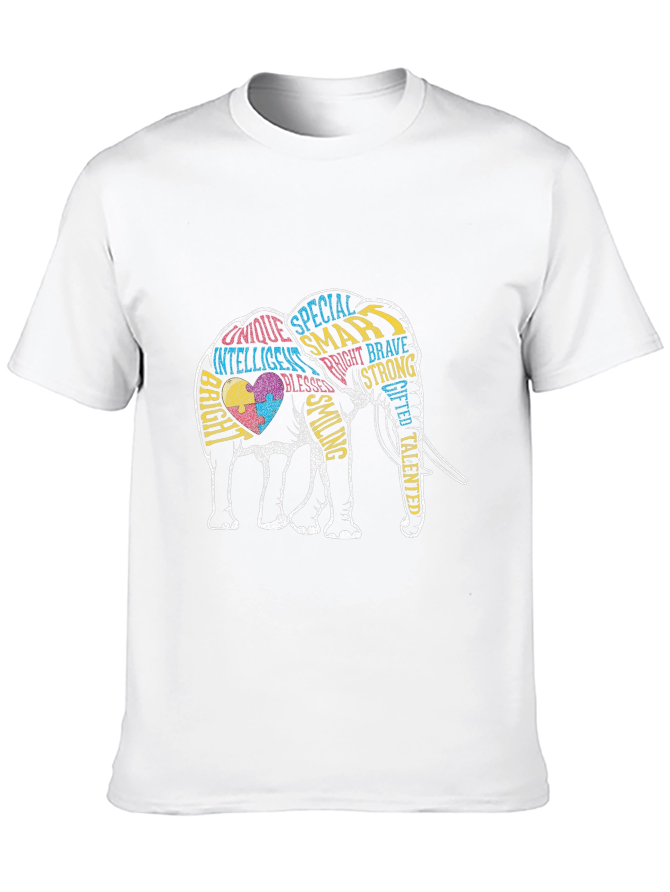Autism Awareness Elephant Graphic Tee