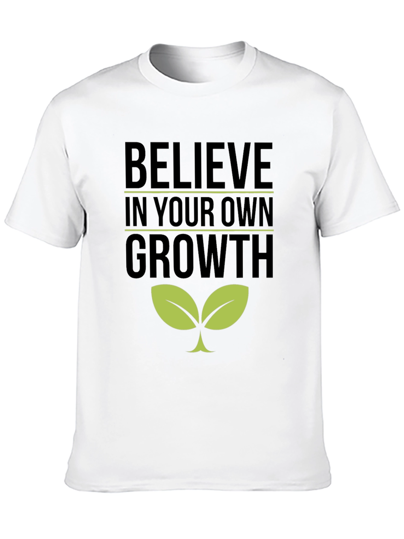Believe in Your Own Growth T-Shirt - Black