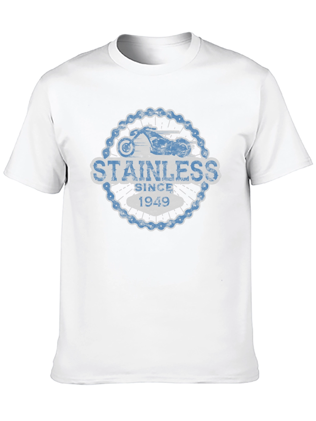 Stainless Since 1949 Black Motorcycle T-Shirt