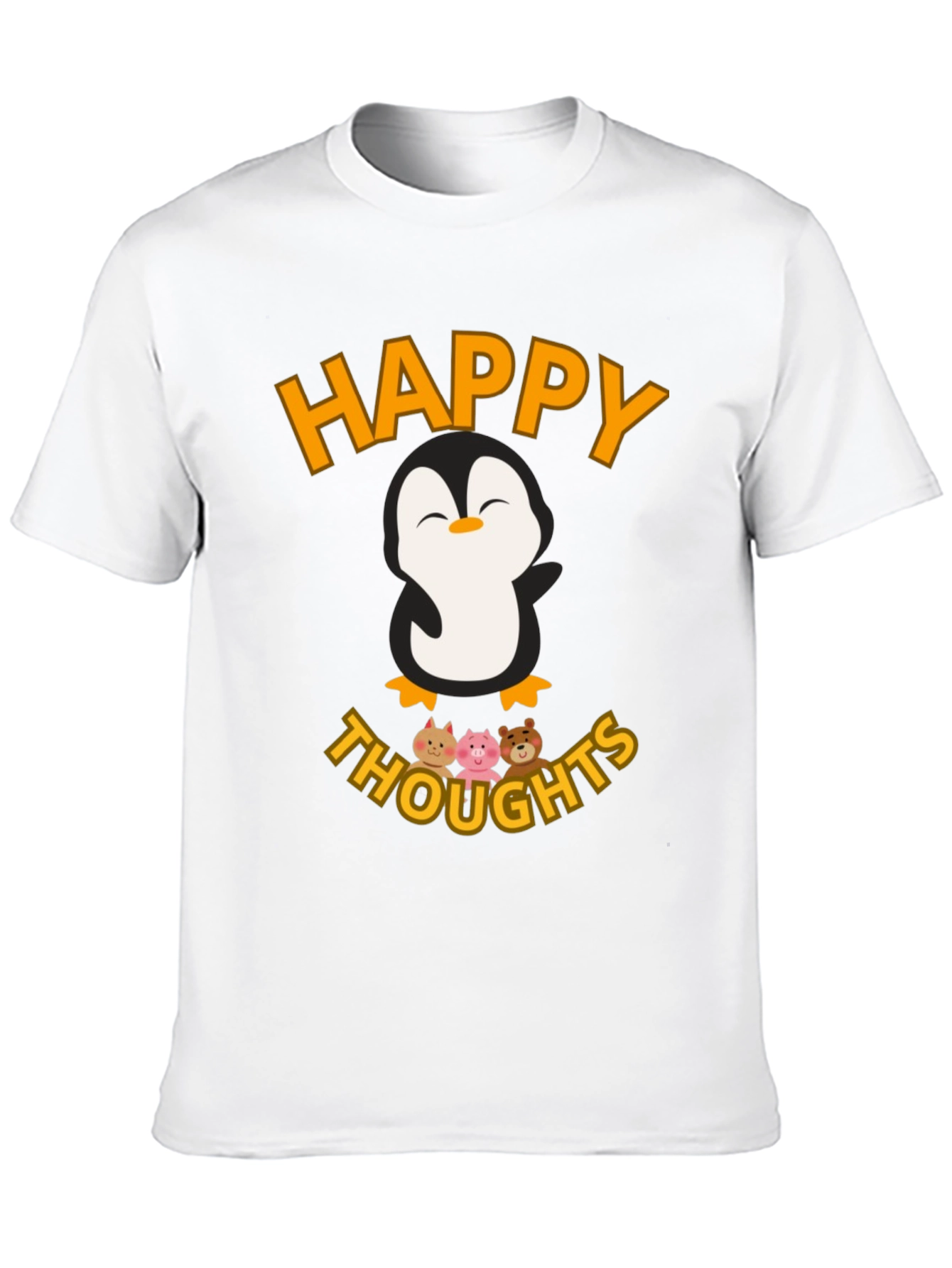 Happy Thoughts Penguin Graphic T-Shirt