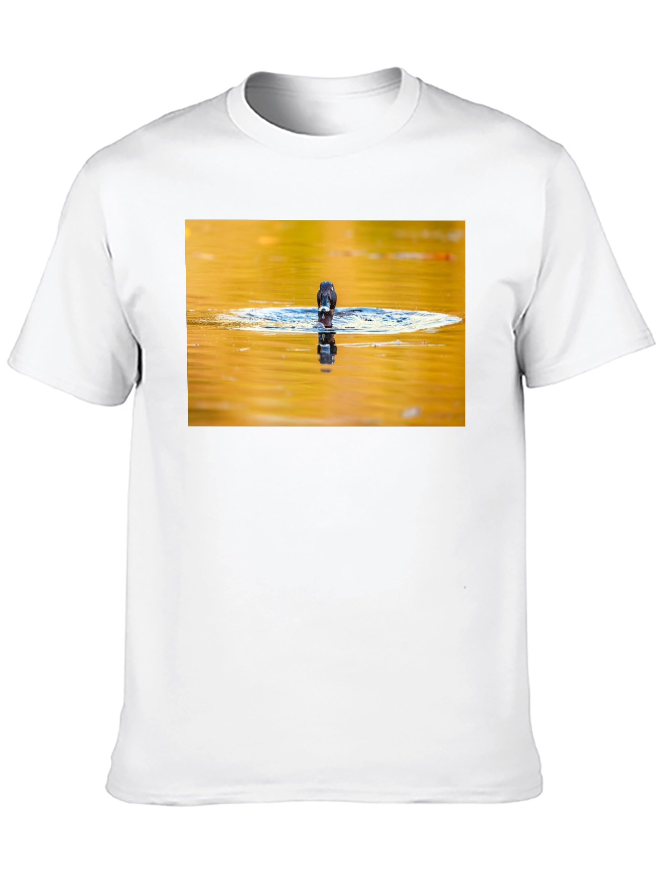 Bird Reflection Graphic Tee - Black Unisex T-Shirt
