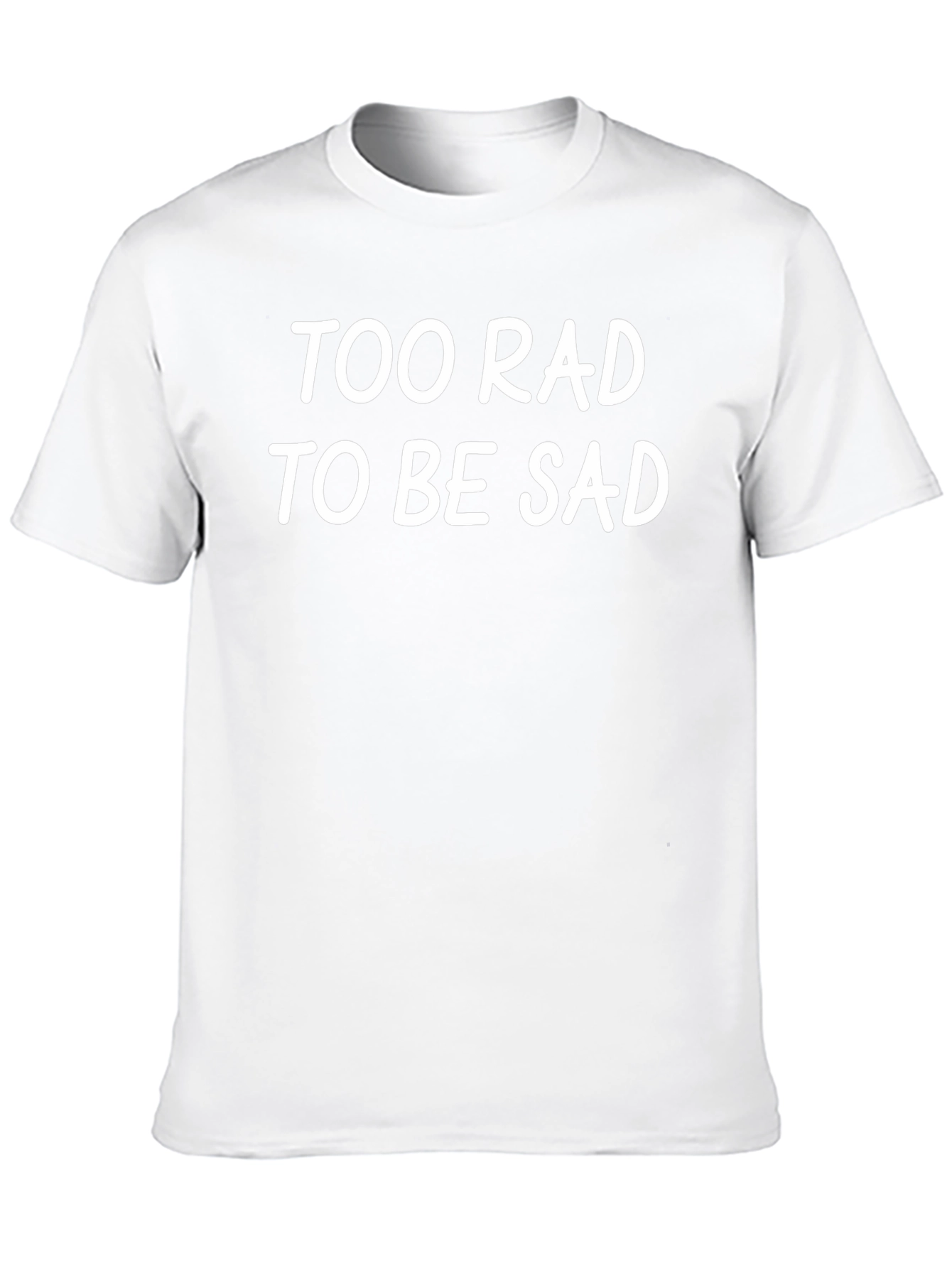 Too Rad to Be Sad Graphic Tee - Black