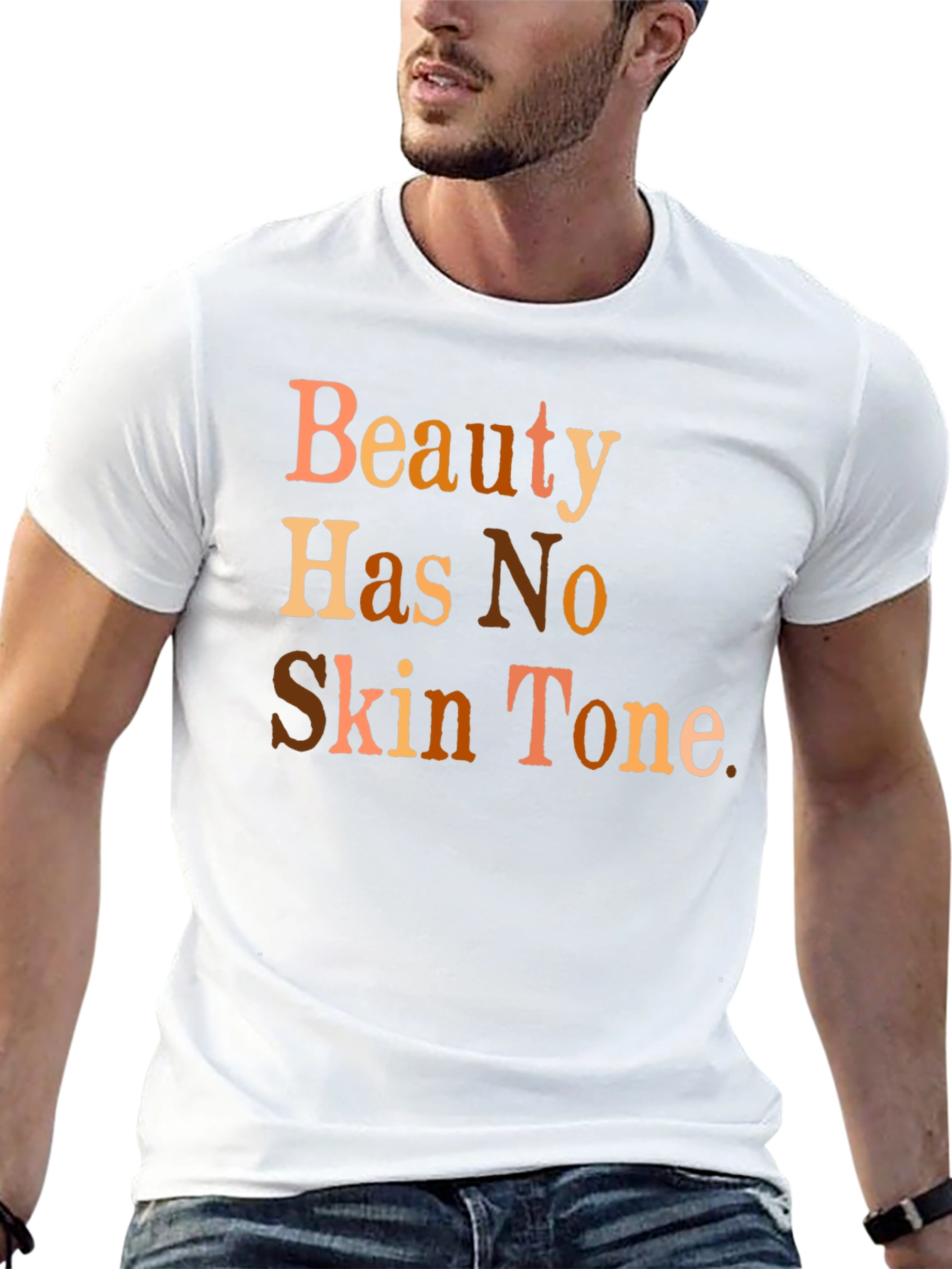 Beauty Has No Skin Tone Graphic T-Shirt
