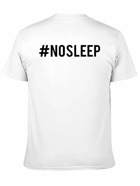#NOSLEEP Black Graphic Tee - Trendy Slogan T-Shirt