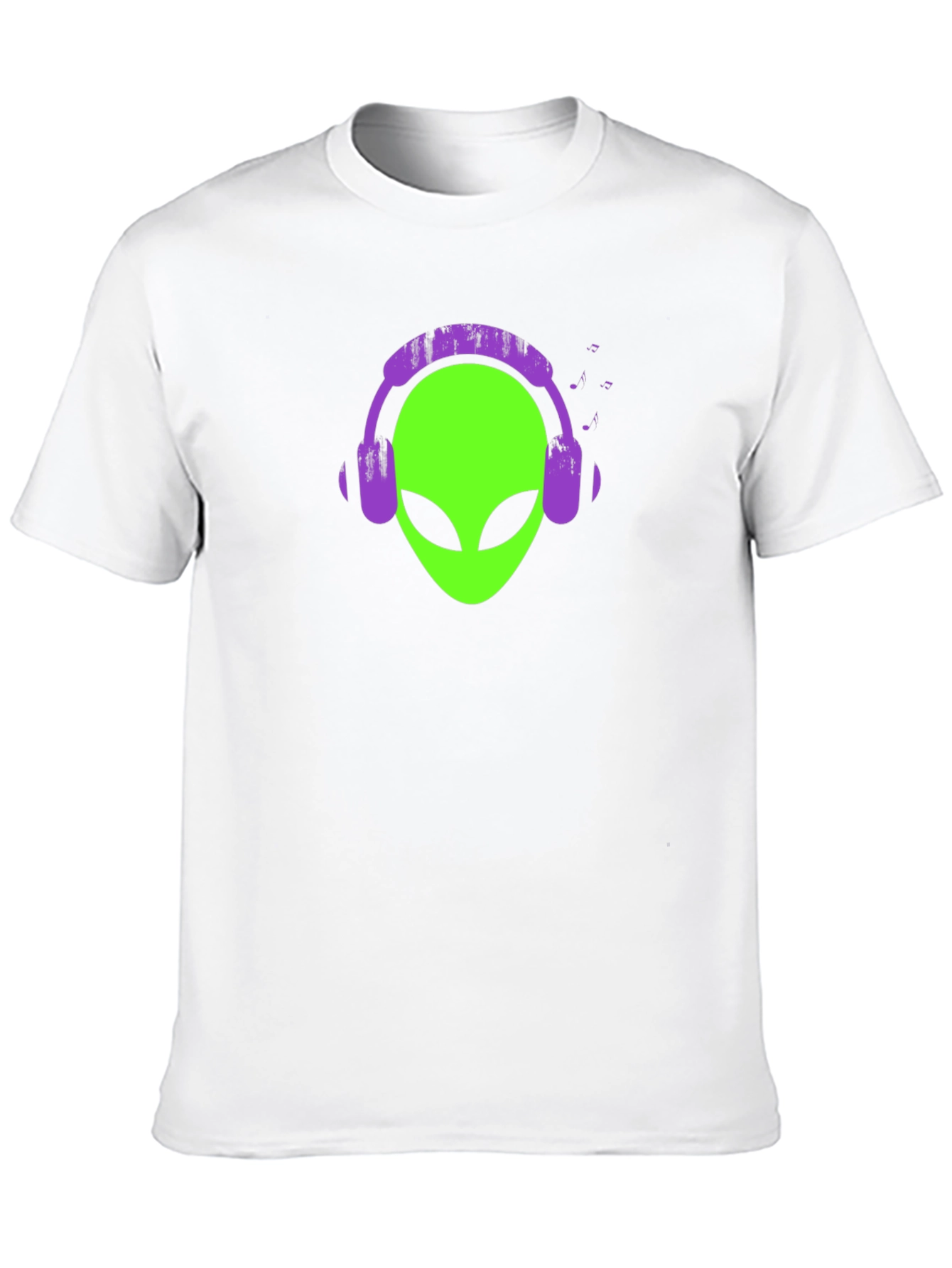 Alien Headphone T-Shirt - Black Tee
