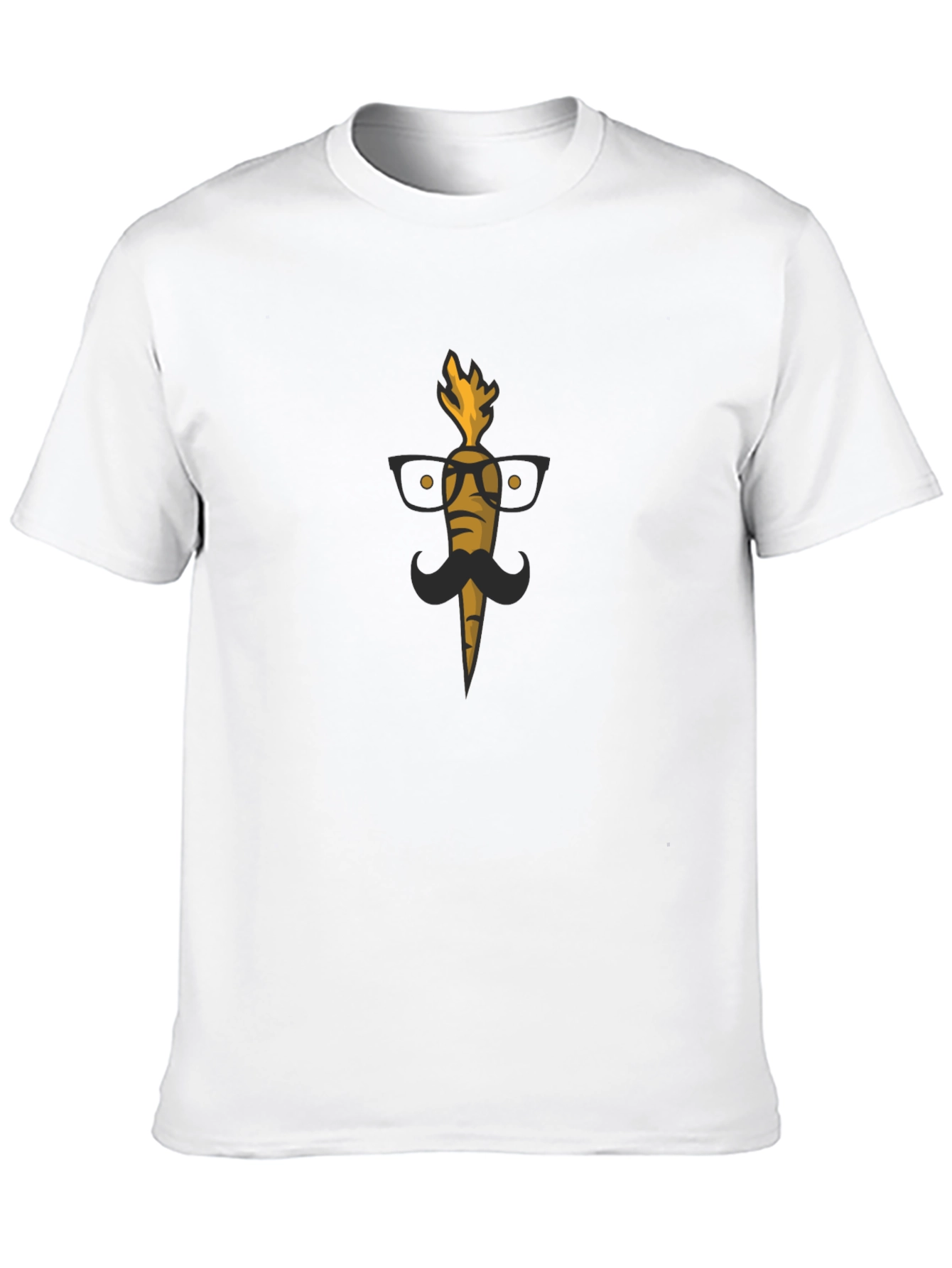 Mens Funny Carrot Graphic Tee - Black