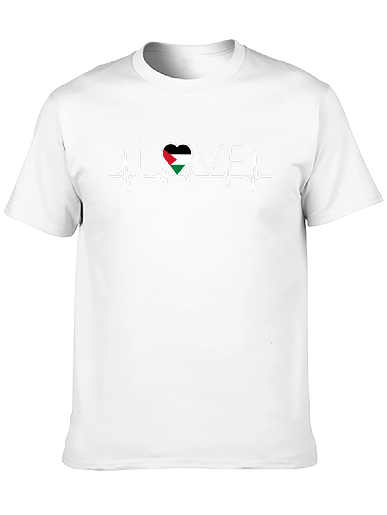 Palestine Love Heartbeat T-Shirt