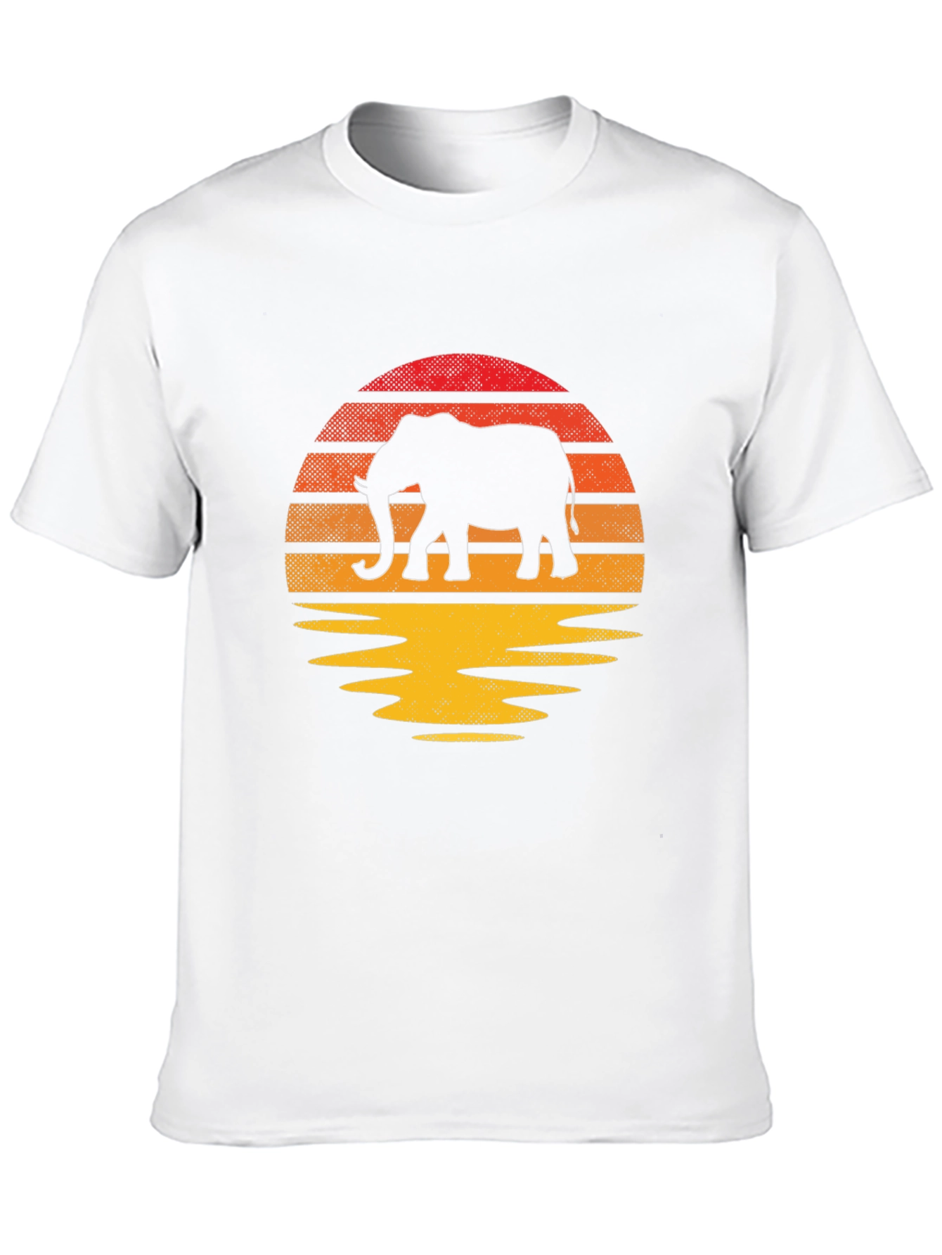 Elephant Sunset T-Shirt - Unique Graphic Tee