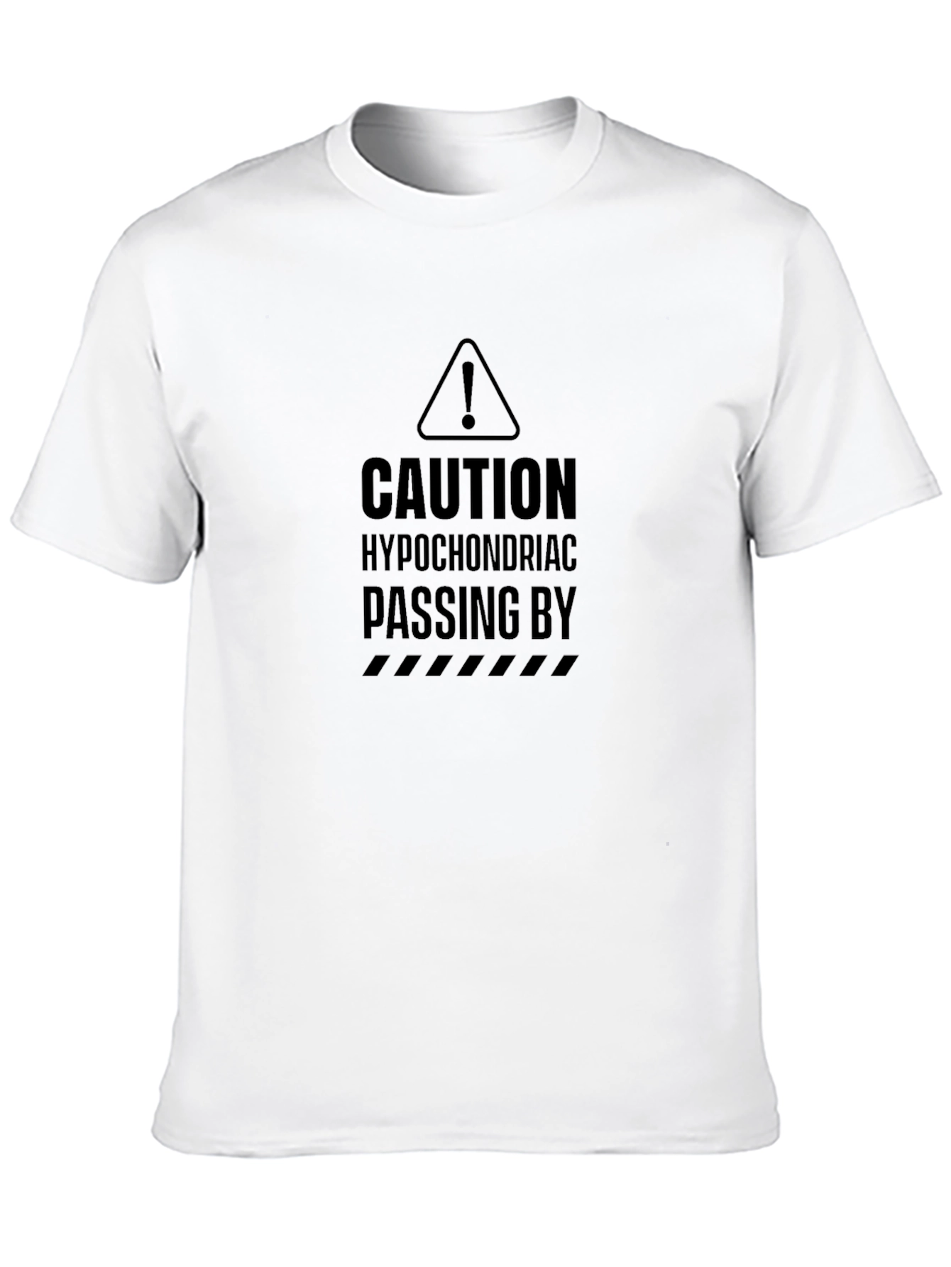 Caution Hypochondriac T-Shirt - Black Graphic Tee