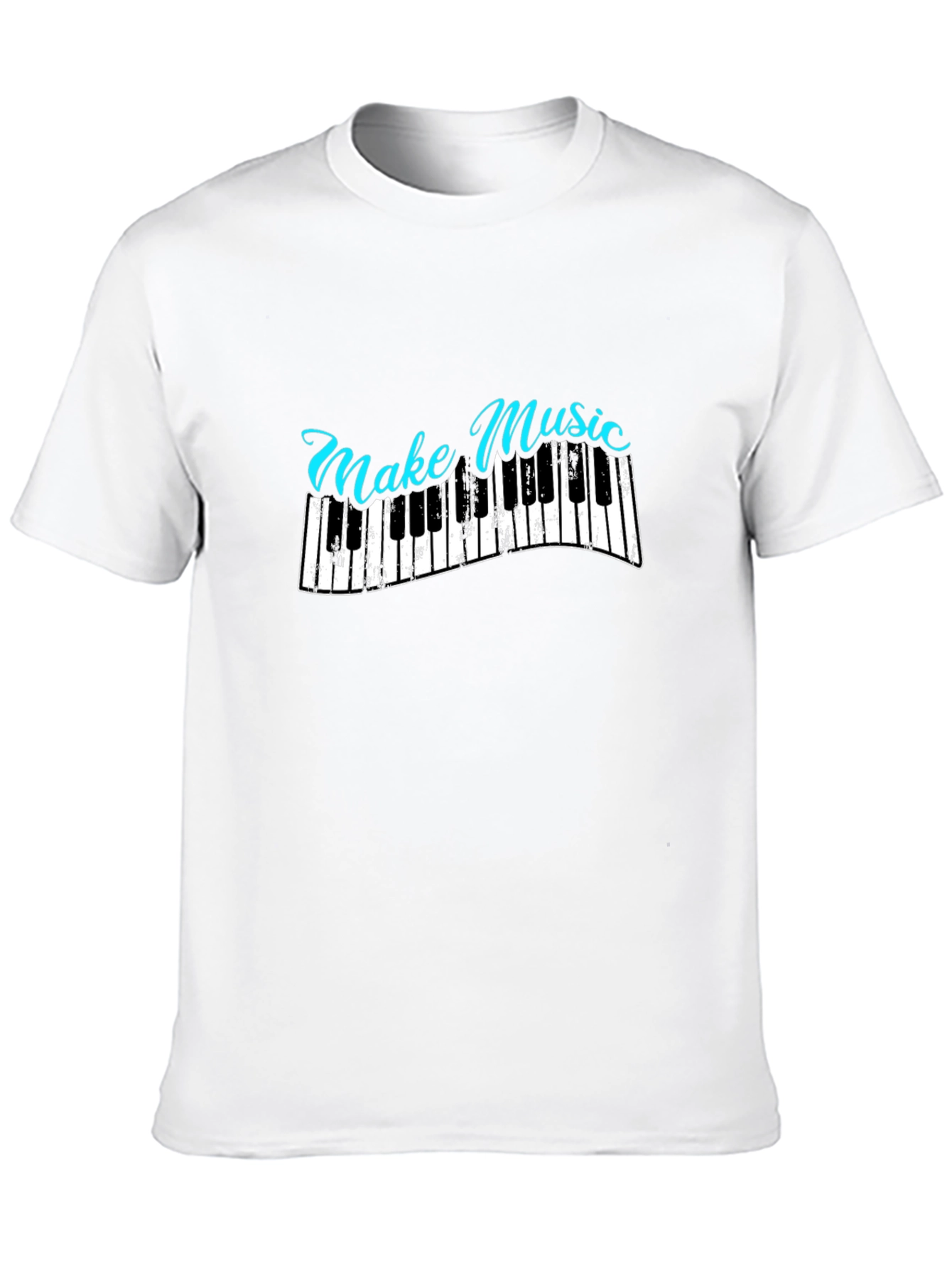 Make Music Piano Graphic T-Shirt