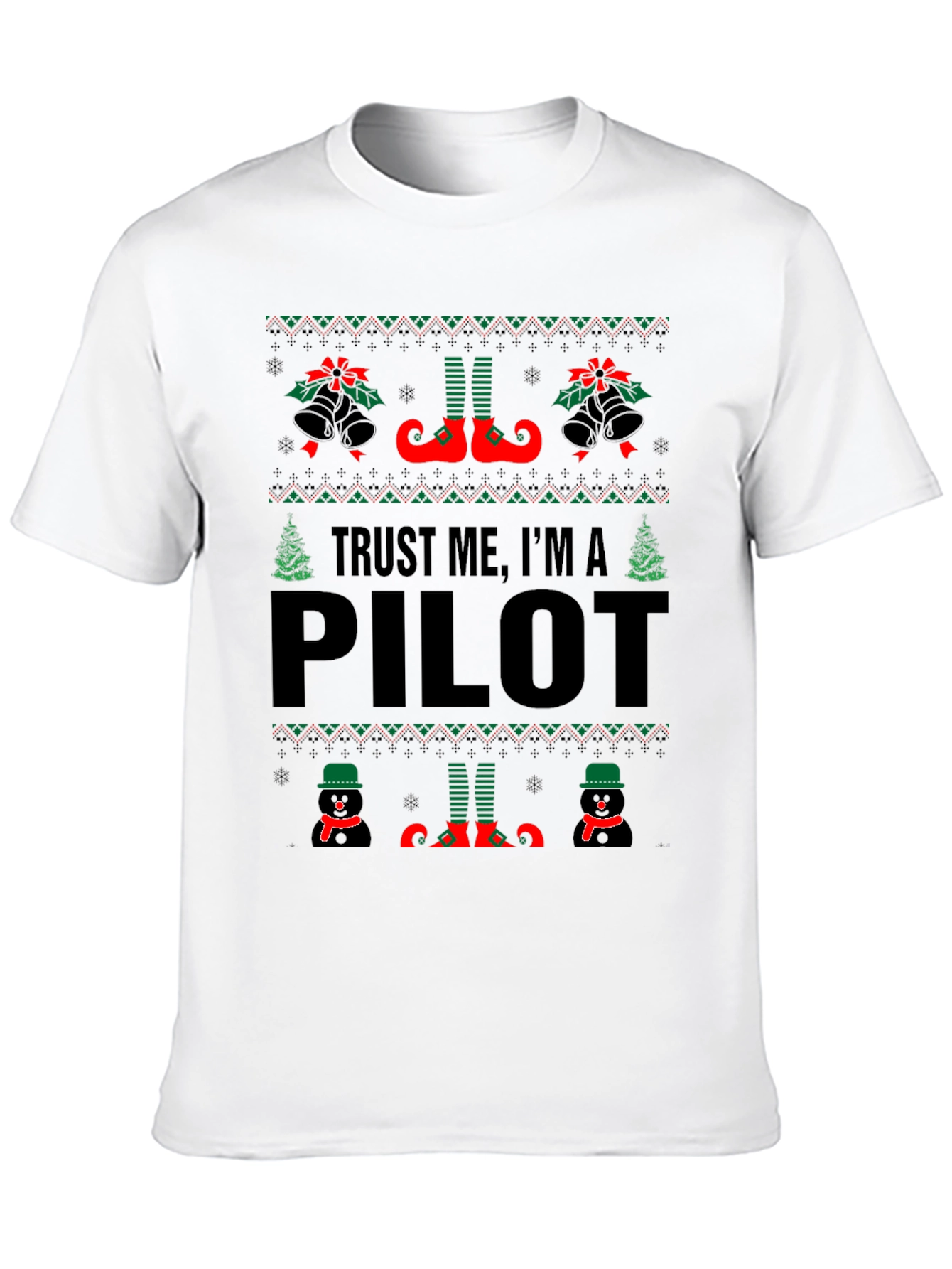Trust Me Im A Pilot Ugly Christmas T-Shirt