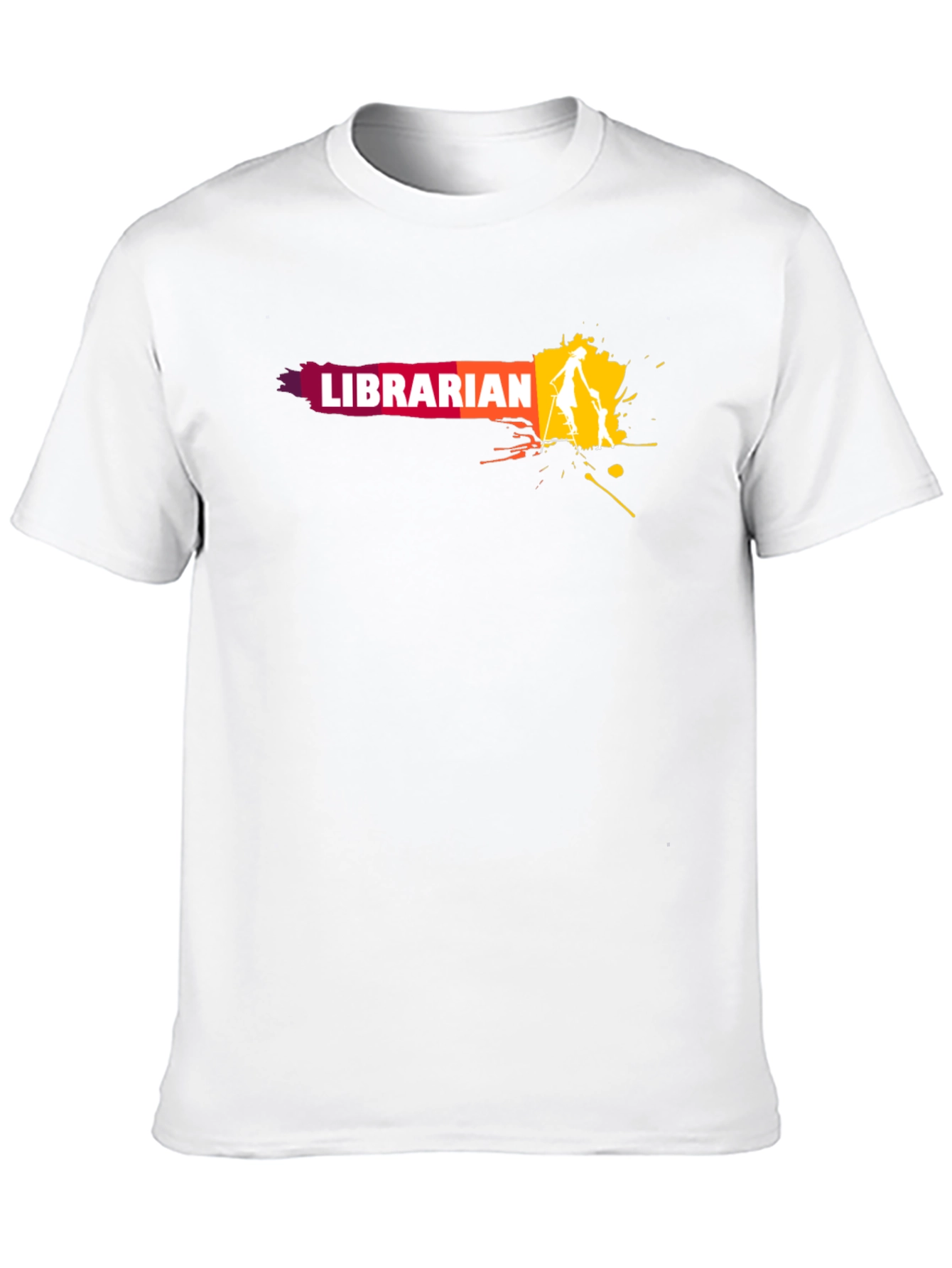 Librarian Graphic T-Shirt - Black Cotton Tee