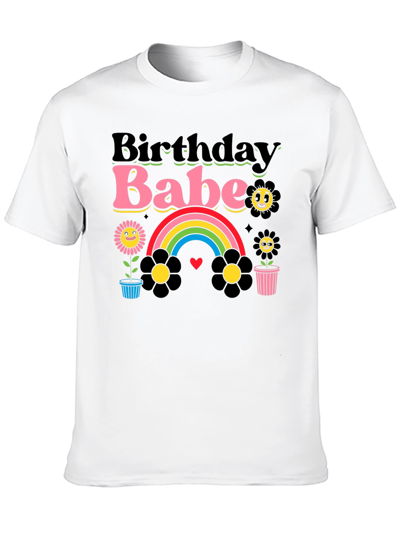Birthday Babe Graphic Tee - Retro Style!