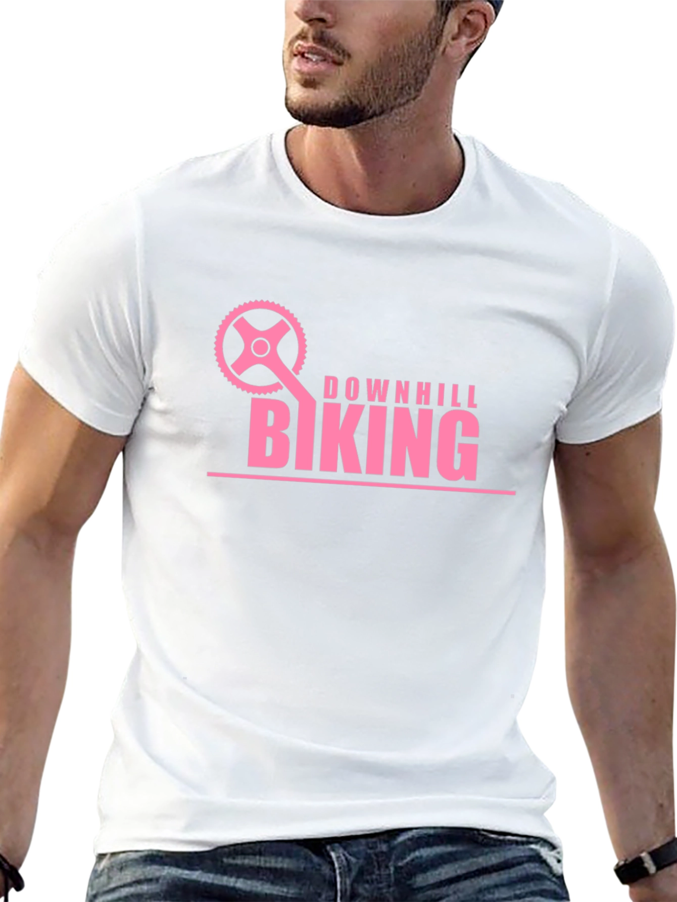 Downhill Biking Graphic Tee