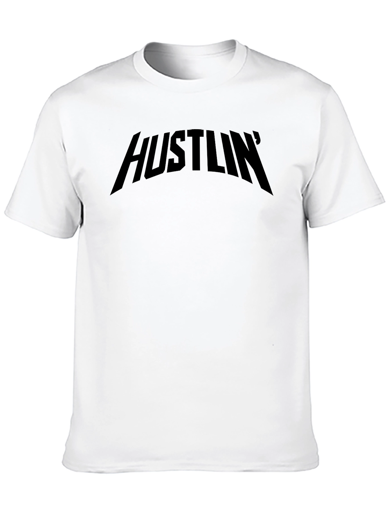 Hustlin Black Graphic Tee - Mens Short Sleeve