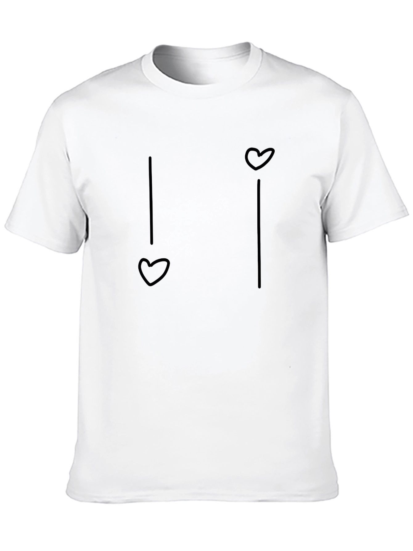 Black Heart String Graphic Tee